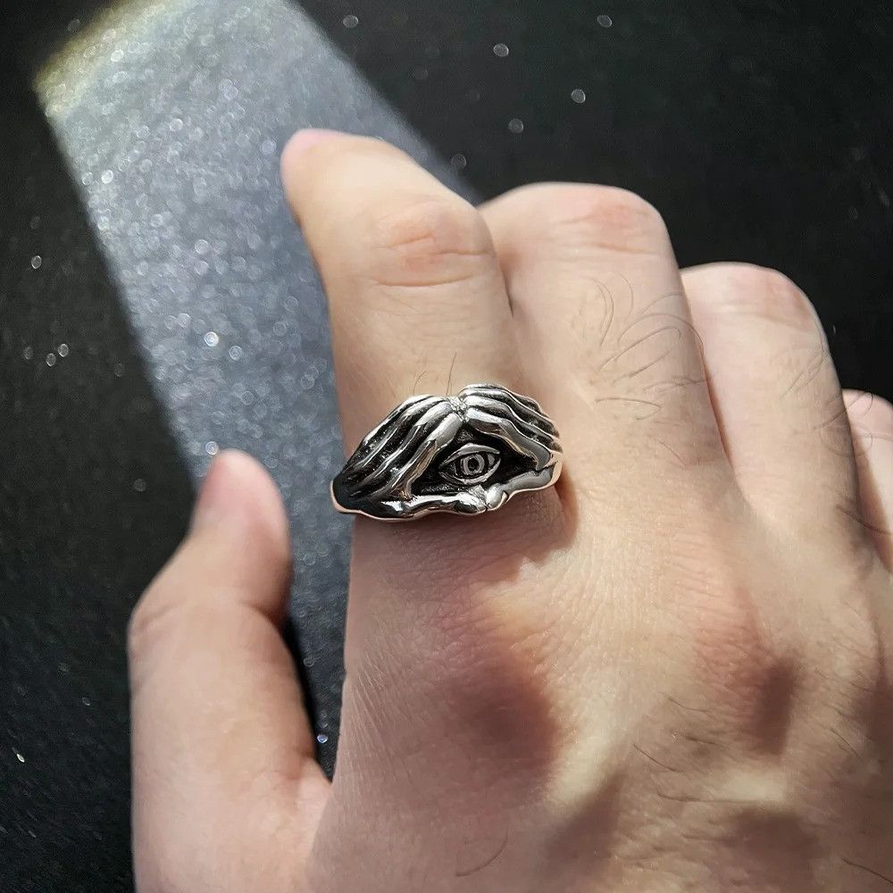 Japanese Brand × Jewelry × Vintage Eye & Hands Ring Size ONE SIZE - 6 Thumbnail
