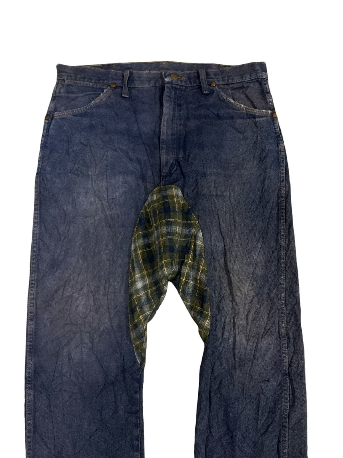 Hysteric Glamour × Vintage × Wrangler WRANGLER DOUBLE TONE DISTRESSED DENIM PANT Size US 34 / EU 50 - 2 Thumbnail