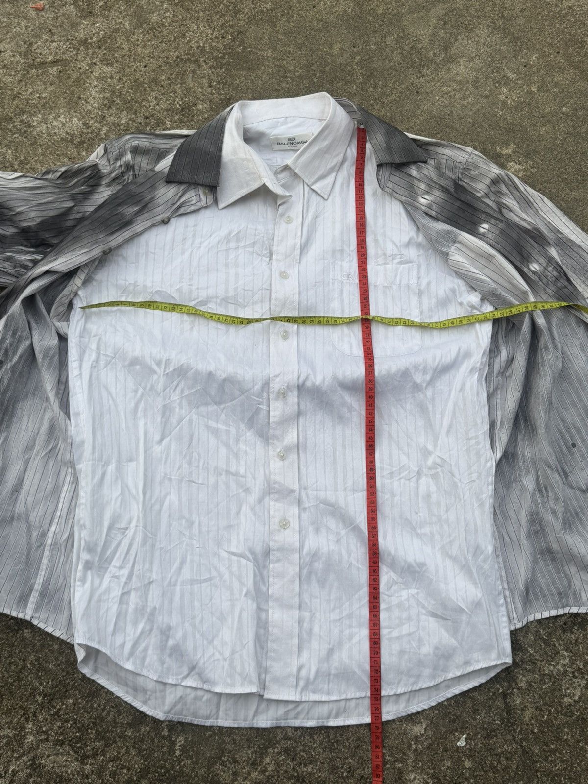 Balenciaga Balenciaga 1OF1 Double Layers Vintage Sprayed Size US M / EU 48-50 / 2 - 9 Thumbnail