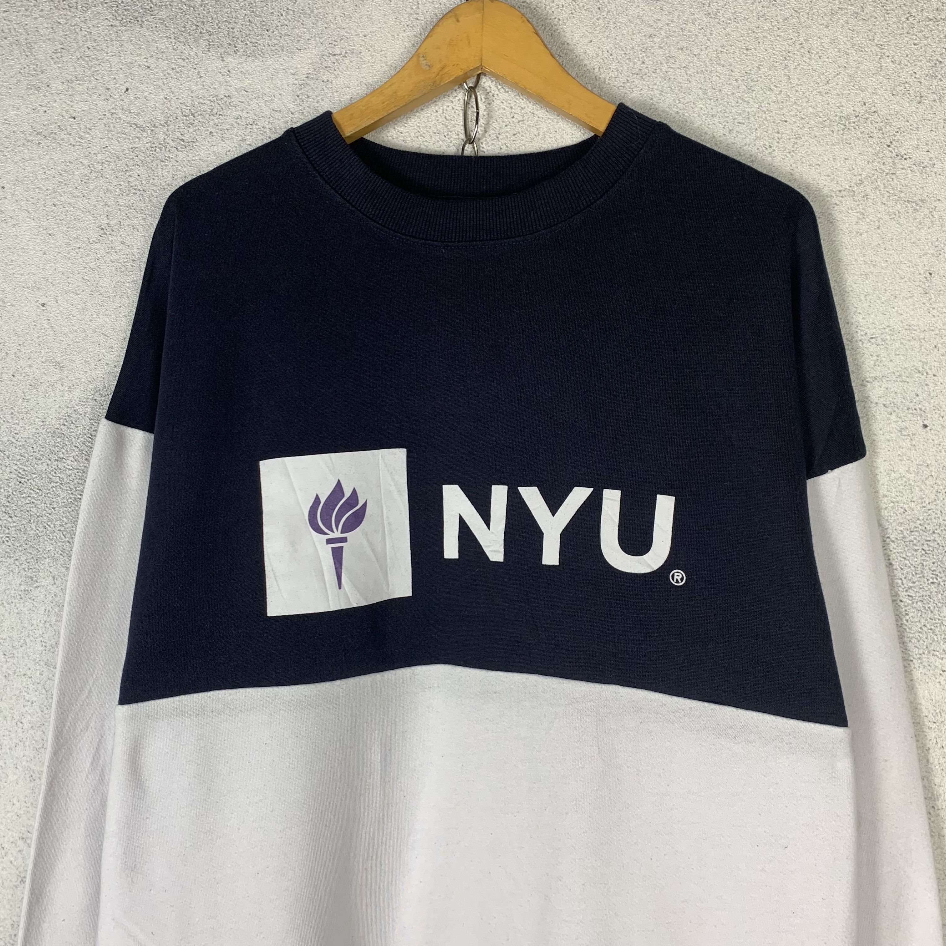 Japanese Brand NYU New York University Sweatshirt Crewneck Size US M / EU 48-50 / 2 - 3 Thumbnail