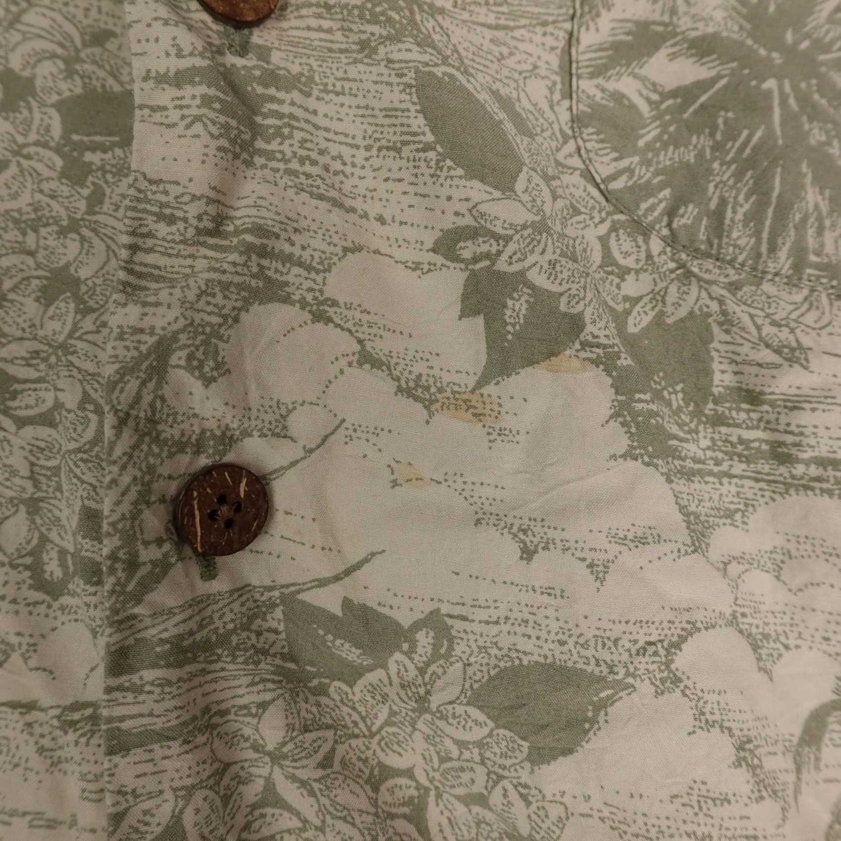 Tommy Bahama Tommy Bahama Shirt Mens M Beige Hawaiian Floral Button-Up Camp Pineapple Casual Travel Size US M / EU 48-50 / 2 - 6 Thumbnail