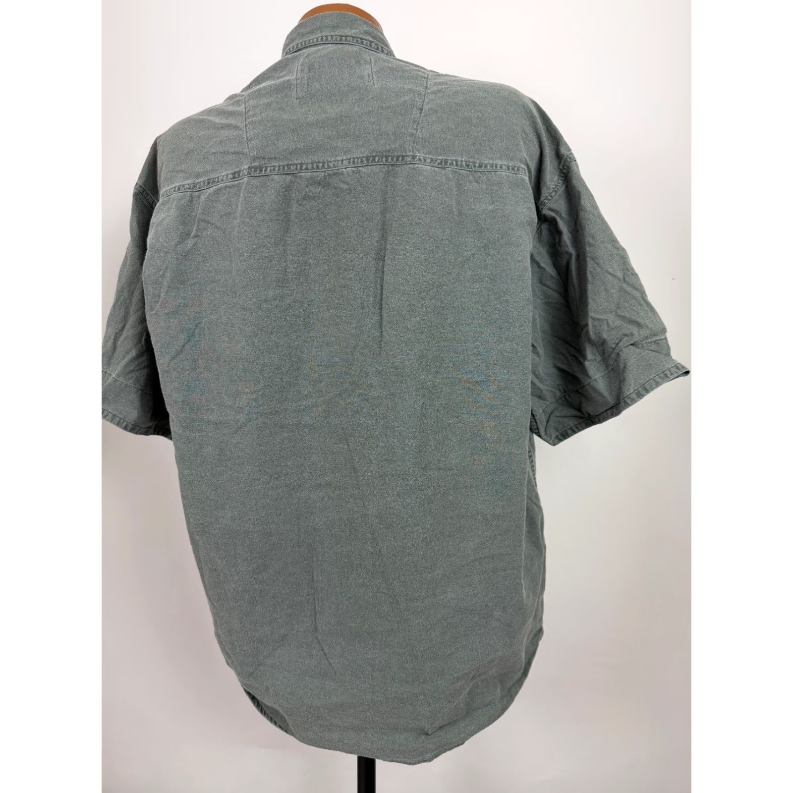 Vintage VINTAGE Fryday Club Shirt Men M Oversize Short Sleeve Button-Up 90s Green Midweight Cotton, 90s, Grunge, Outdoor, Travel Mens Size US M / EU 48-50 / 2 - 7 Thumbnail