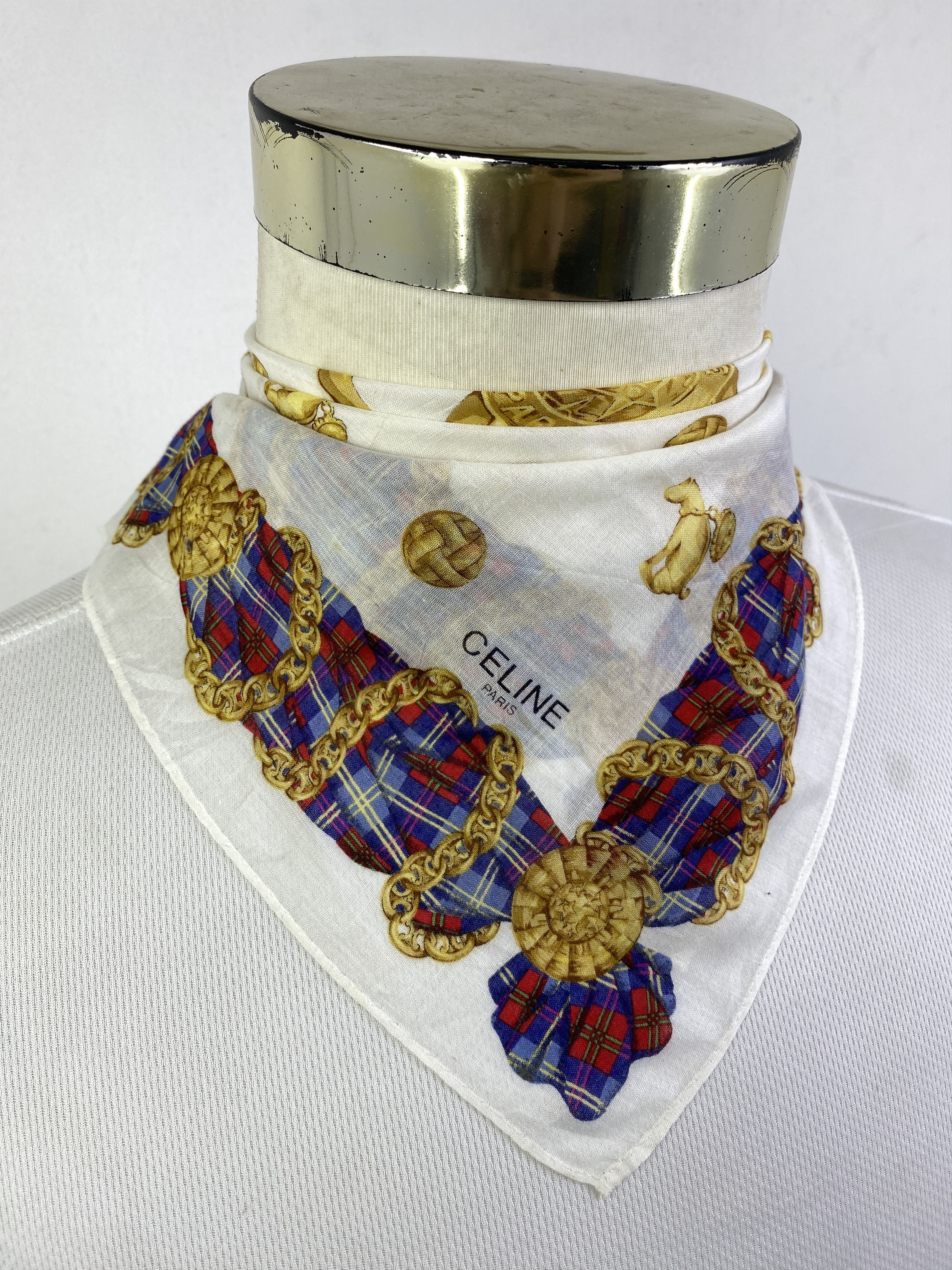 Celine Vintage Celine Handkerchief / Neckerchief HKC0988 Size ONE SIZE - 2 Thumbnail