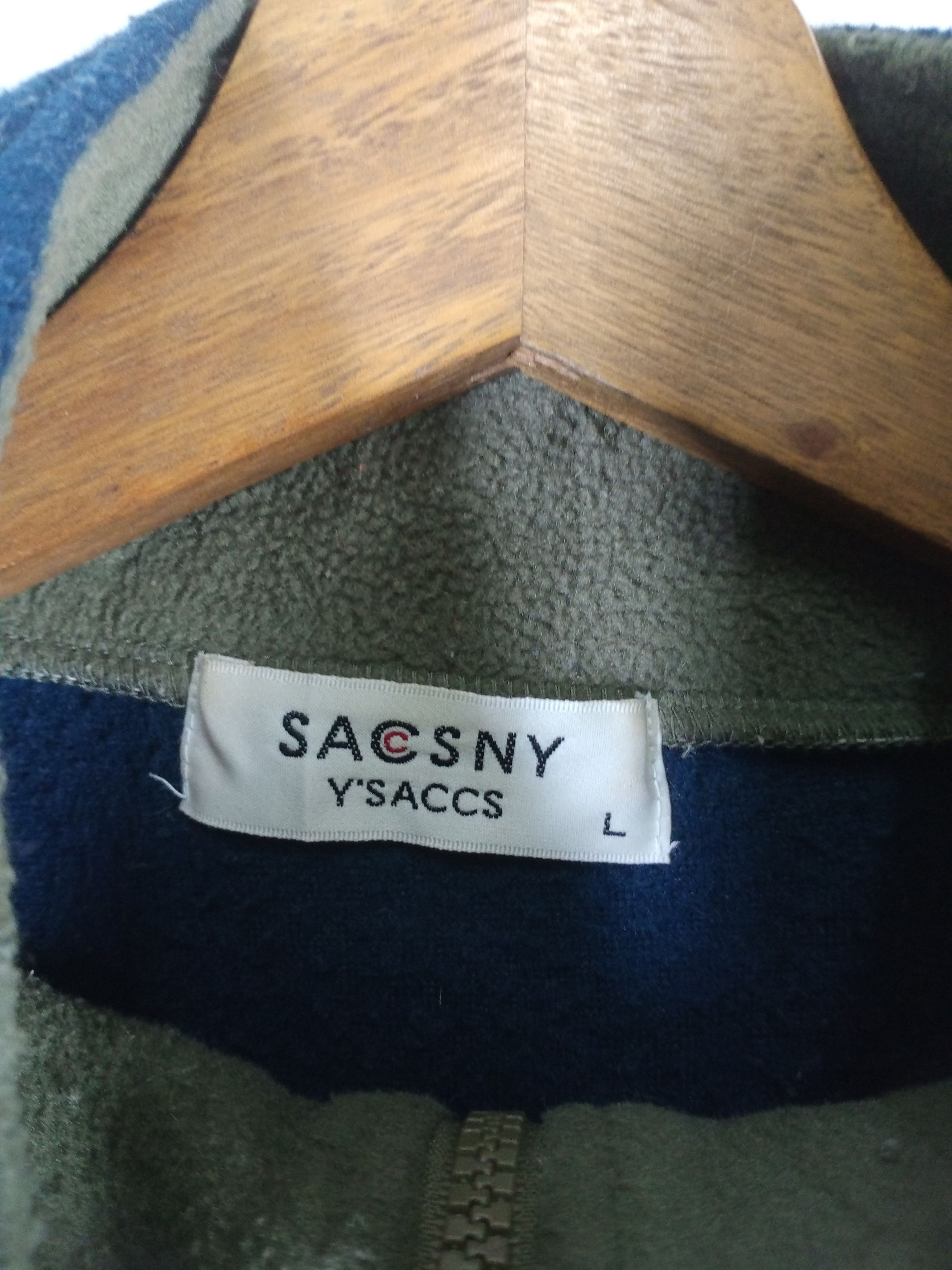 Yohji Yamamoto Vintage Yohji Yamamoto SACSNY Y'SACCS Half Zipper Fleece Size US L / EU 52-54 / 3 - 4 Thumbnail