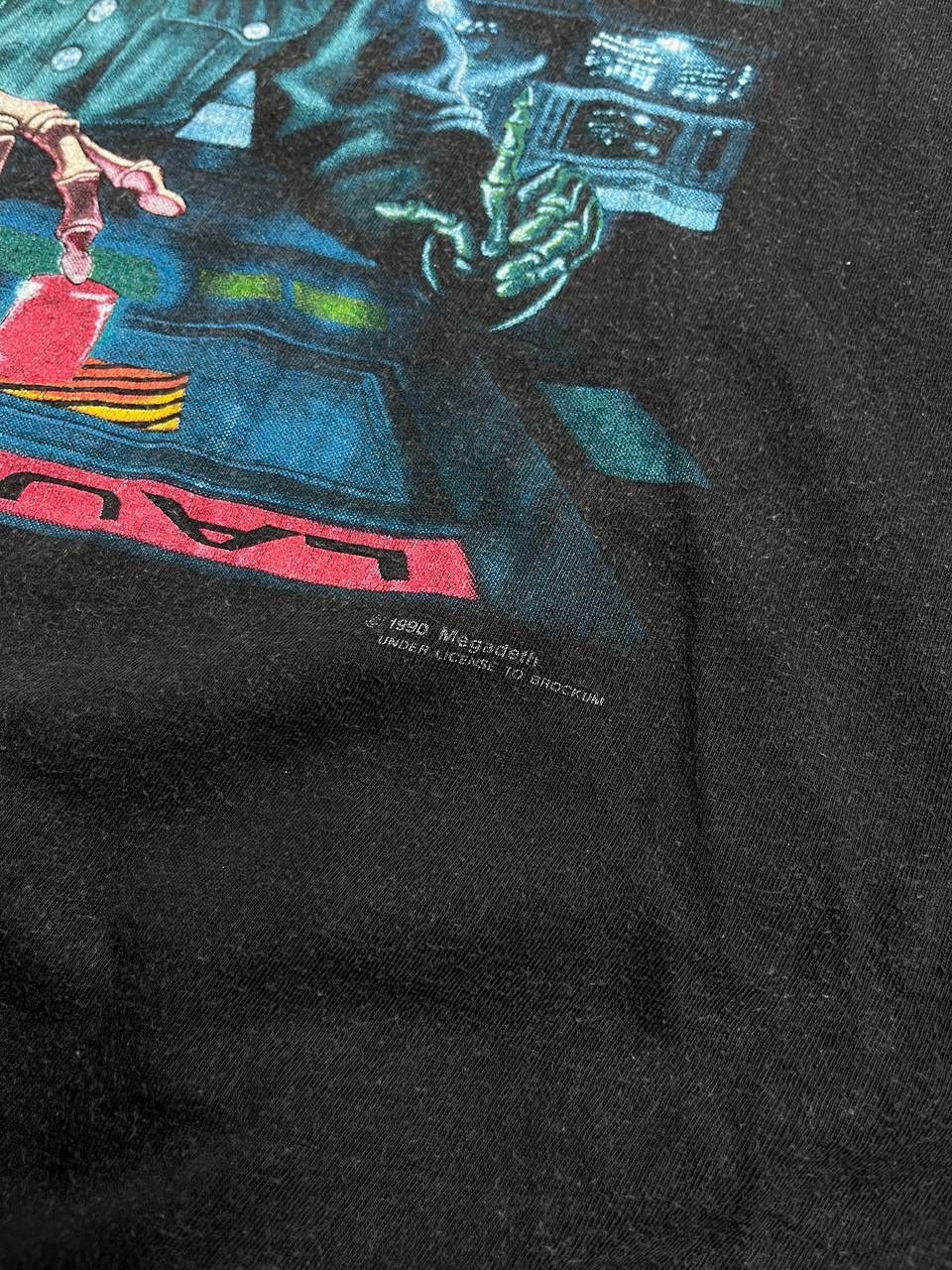 Faded Black 1990 Megadeth tour T-shirt