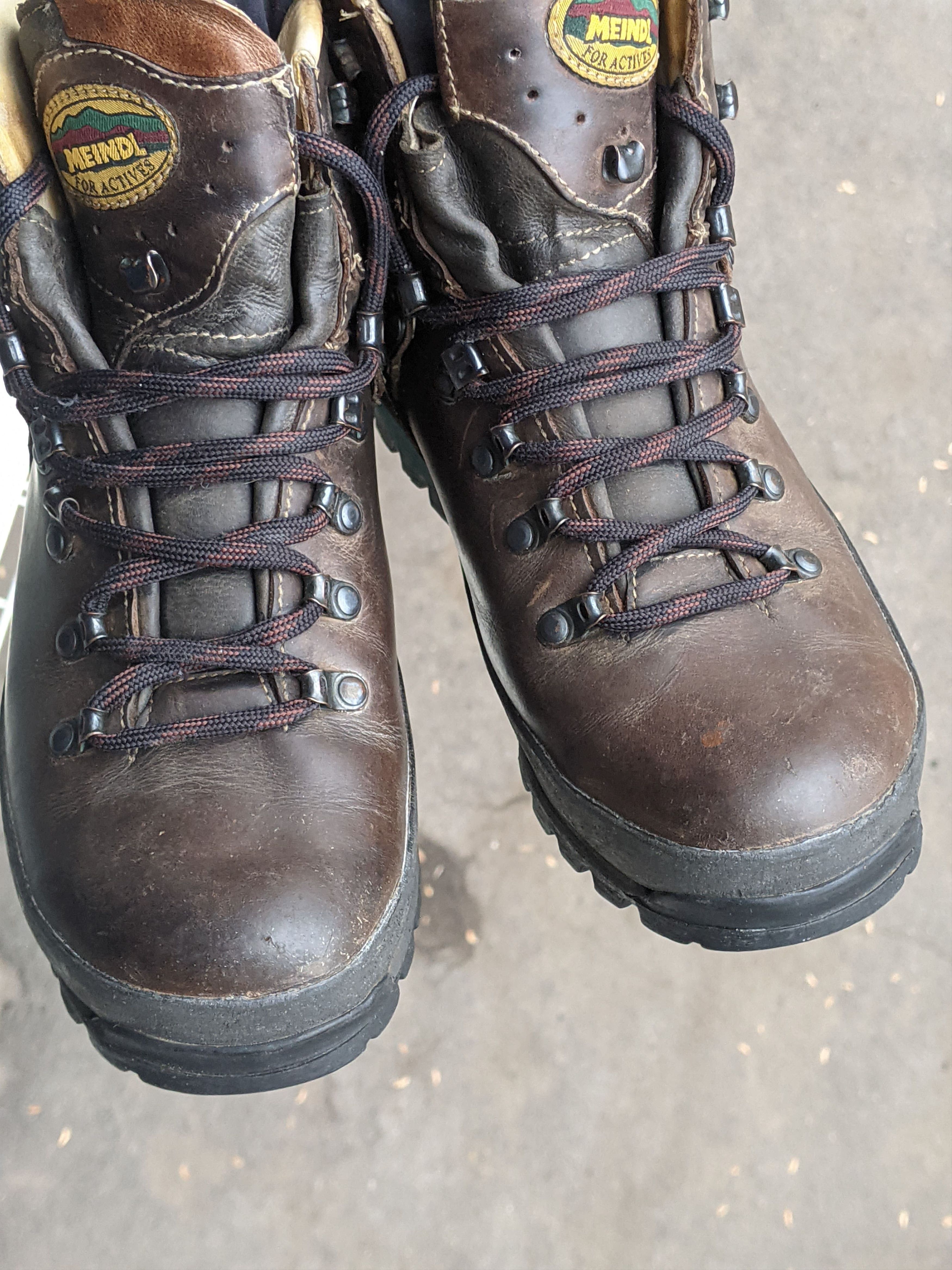 LOWA Meindl Leather Hiking Boots LaSportiva Scarpa Vibram Vintage Size US 8 / EU 41 - 7 Thumbnail