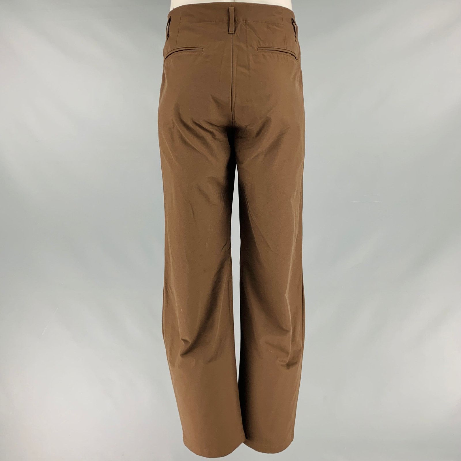 POST ARCHIVE FACTION (PAF) Size XL Brown Nylon Cotton Casual Pants Size US 35 - 3 Thumbnail