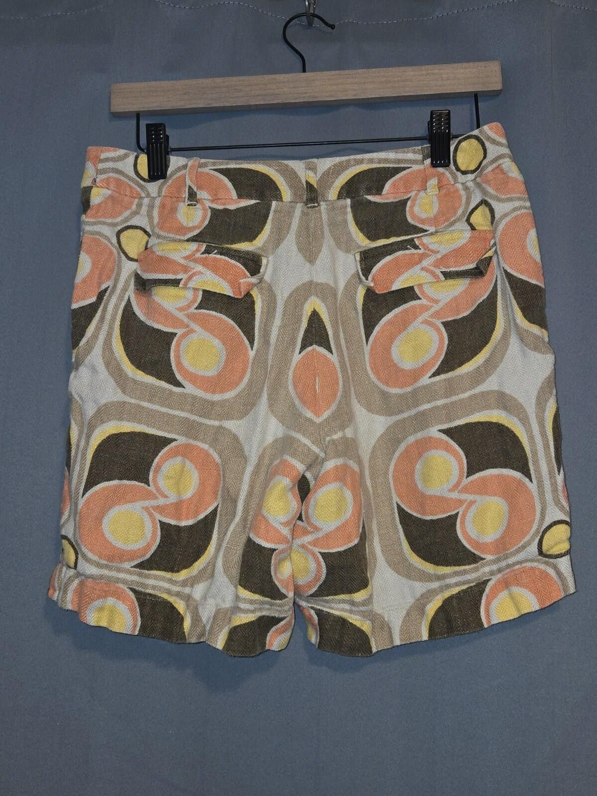Original Penguin Original Penguin Women's Bermuda Linen Shorts Orange Tan 4 Size 27" / US 4 / IT 40 - 2 Thumbnail