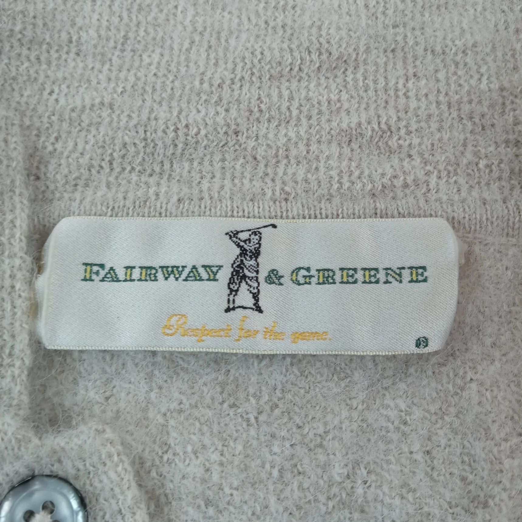 Vintage Fairway Greene Womens Sweater Extra Large XL Beige Cropped Mock Neck Pullover Size XL / US 12-14 / IT 48-50 - 5 Thumbnail