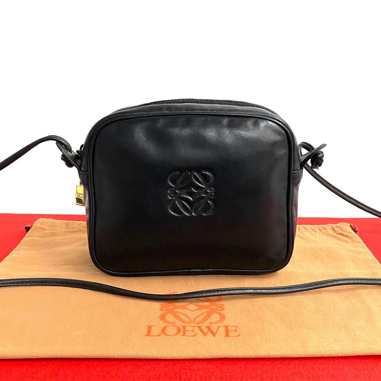 Loewe Loewe Shoulder Bag Black Leather Size ONE SIZE - 1 Thumbnail