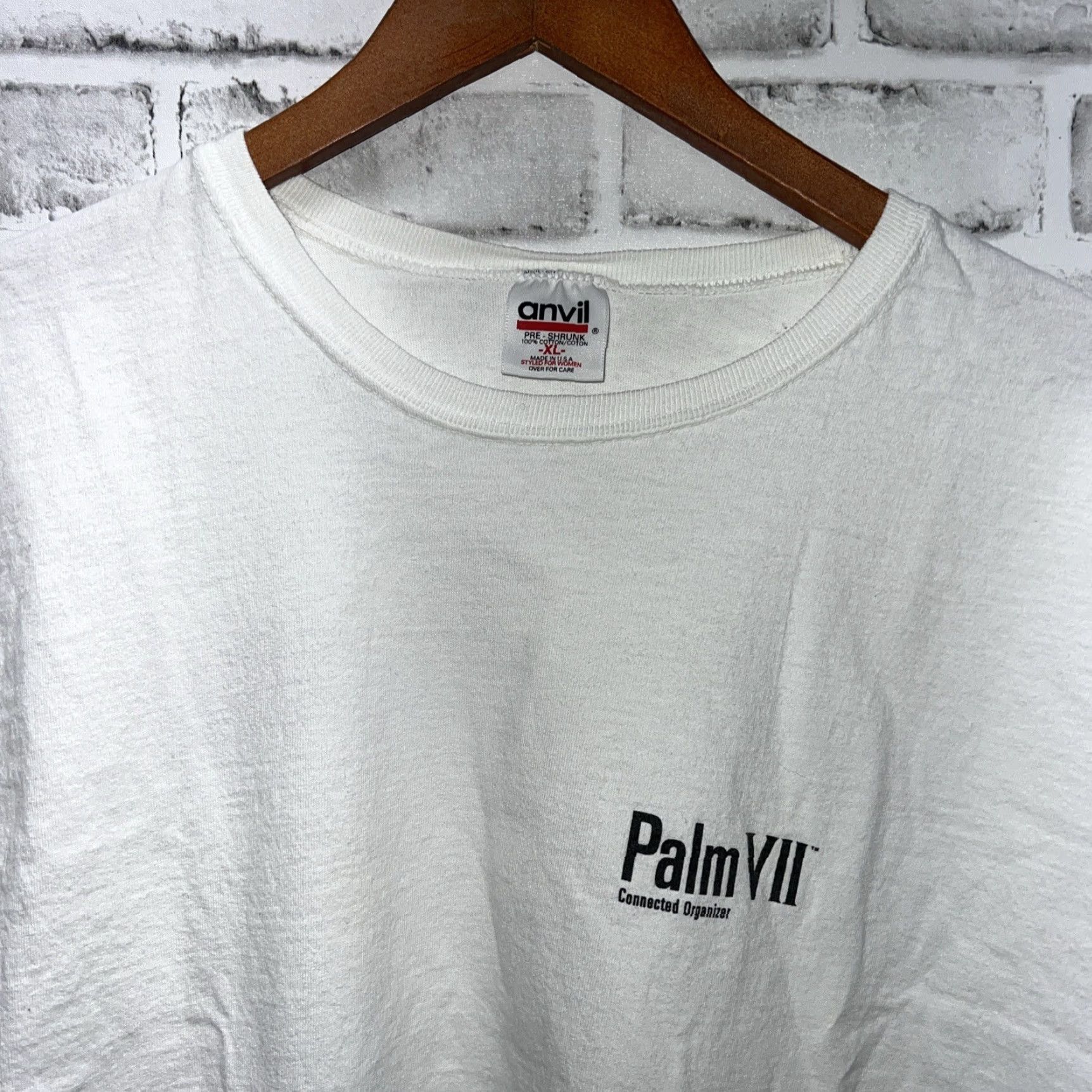 Anvil VTG Anvil Palm VII Internet To Go White T-Shirt Mens XL Size US XL / EU 56 / 4 - 4 Thumbnail