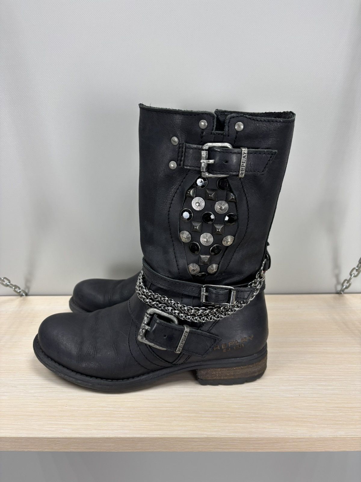 Replay Womens boots Replay Size 38 Color Black Size US 8 / IT 38 - 4 Thumbnail
