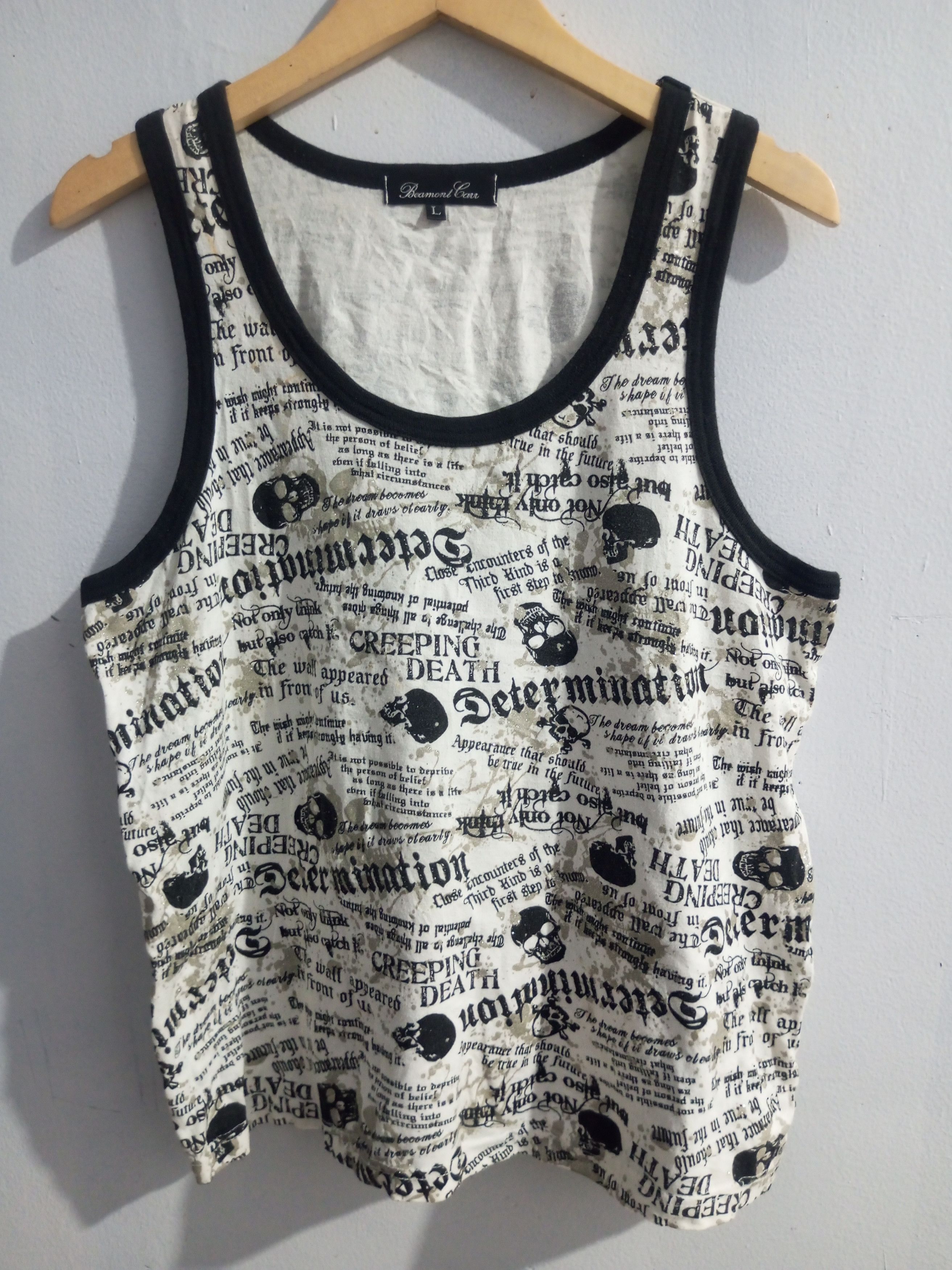 20471120 Beaumont carr full print poem tank top Size US L / EU 52-54 / 3 - 1 Thumbnail