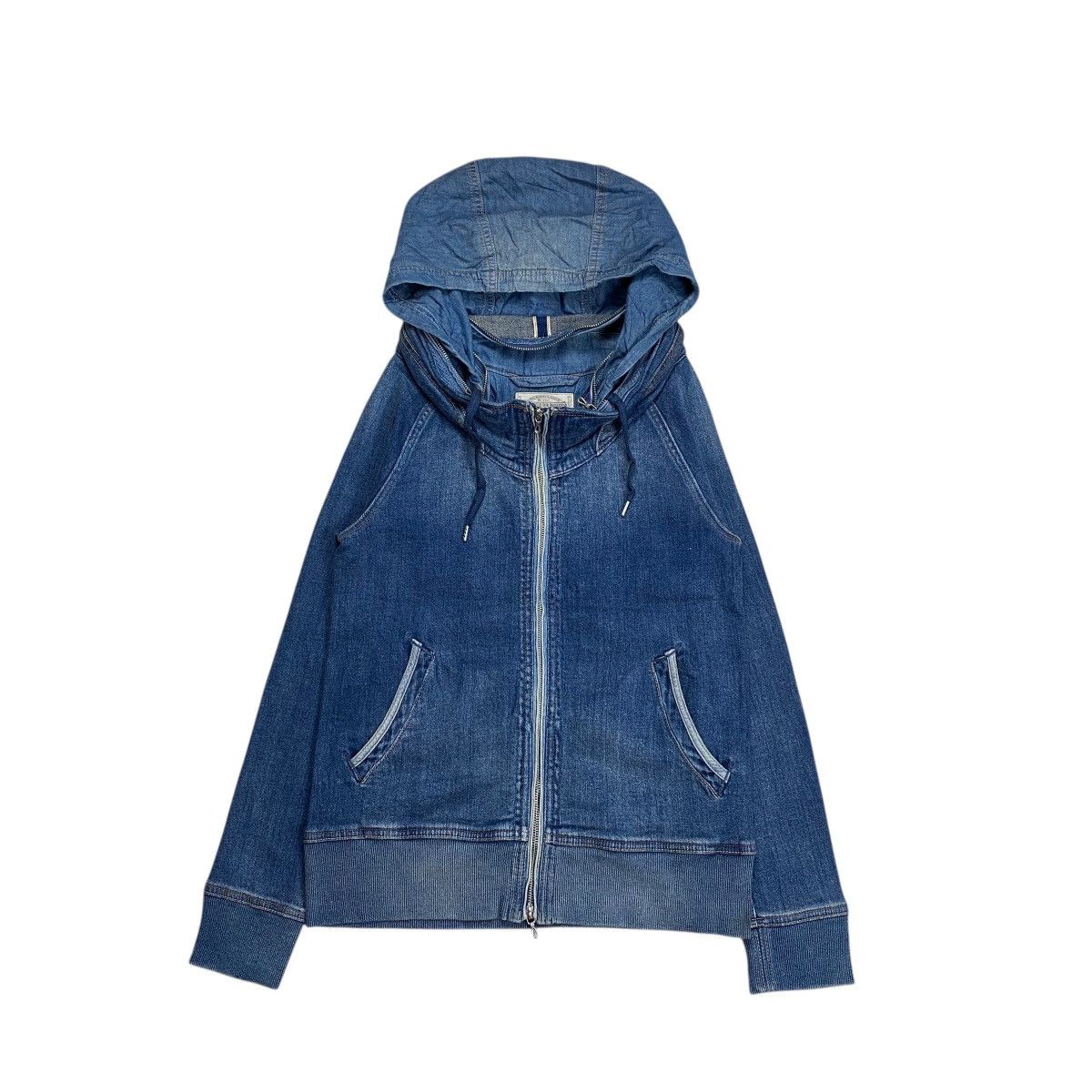Le Grande Bleu (L.G.B.) GOA Bono Denim Zip Hood Jacket Size US M / EU 48-50 / 2 - 4 Thumbnail