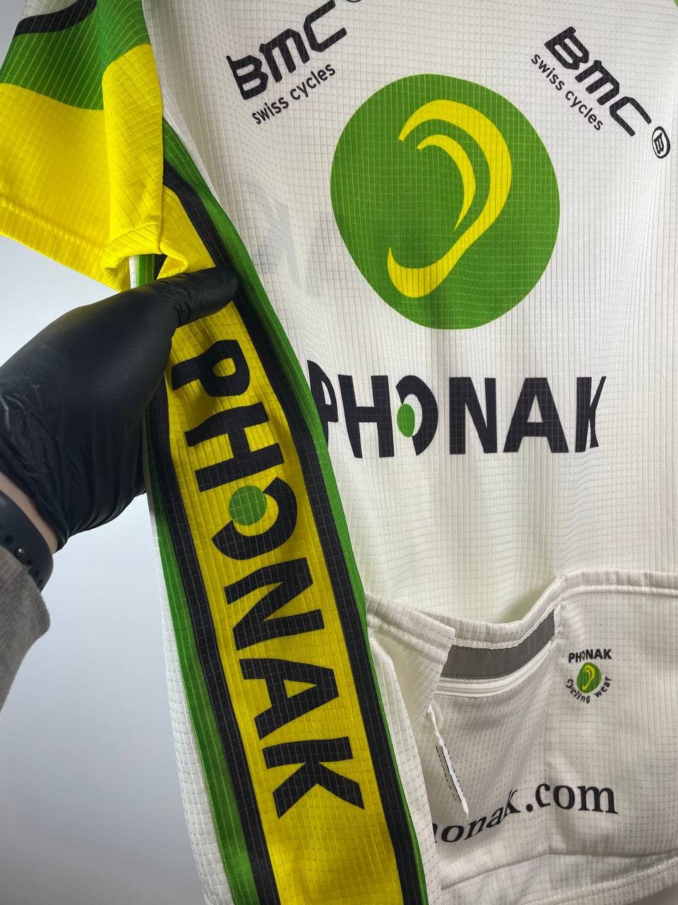 Bicycle × Vintage Vintage Phonak BMC Swiss Pro Team Cycling Jersey Size US L / EU 52-54 / 3 - 5 Thumbnail