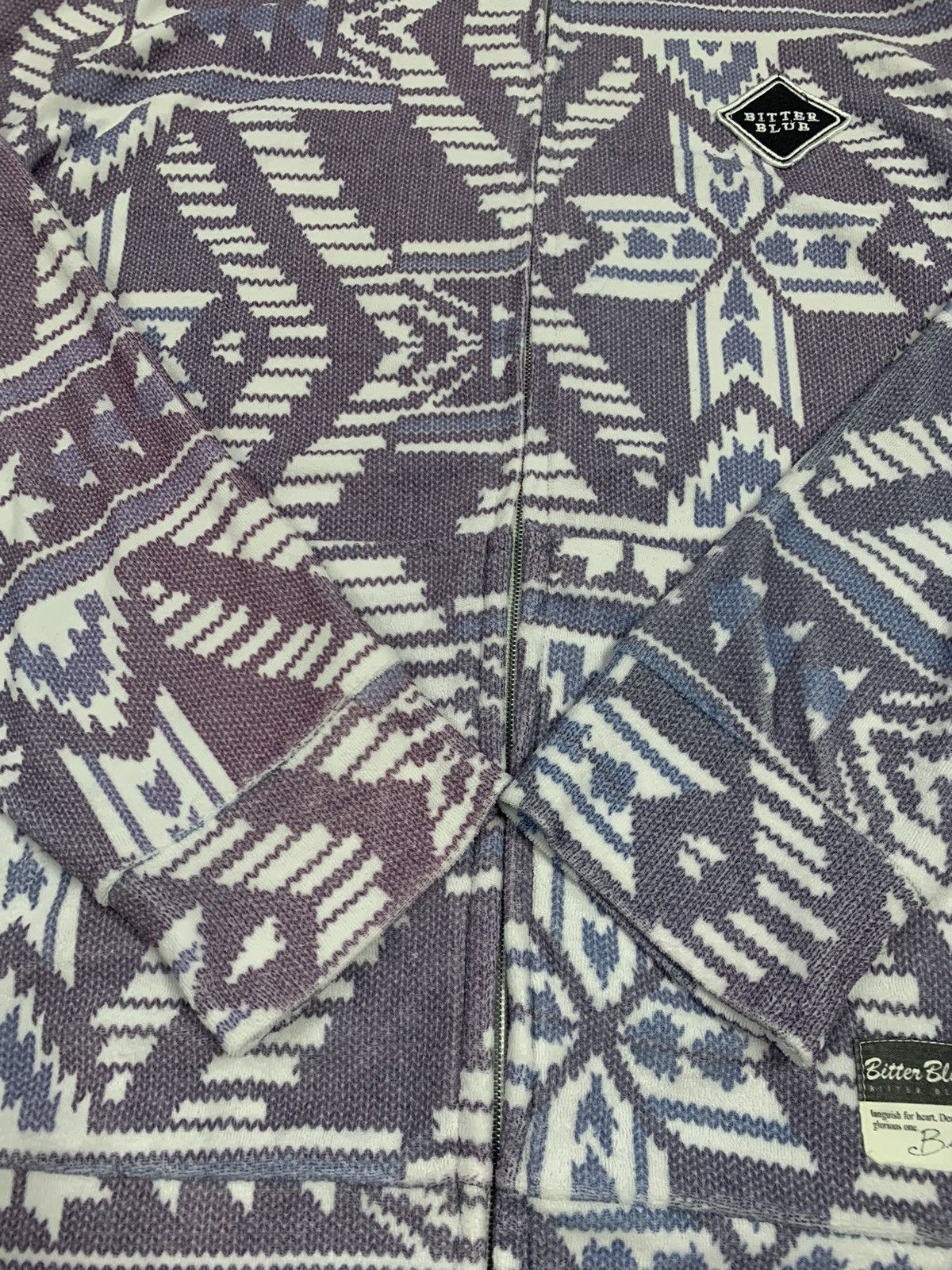 Other Vintage Bitter Blue Native Aztec Full Zip Hoodies Size US M / EU 48-50 / 2 - 12 Thumbnail