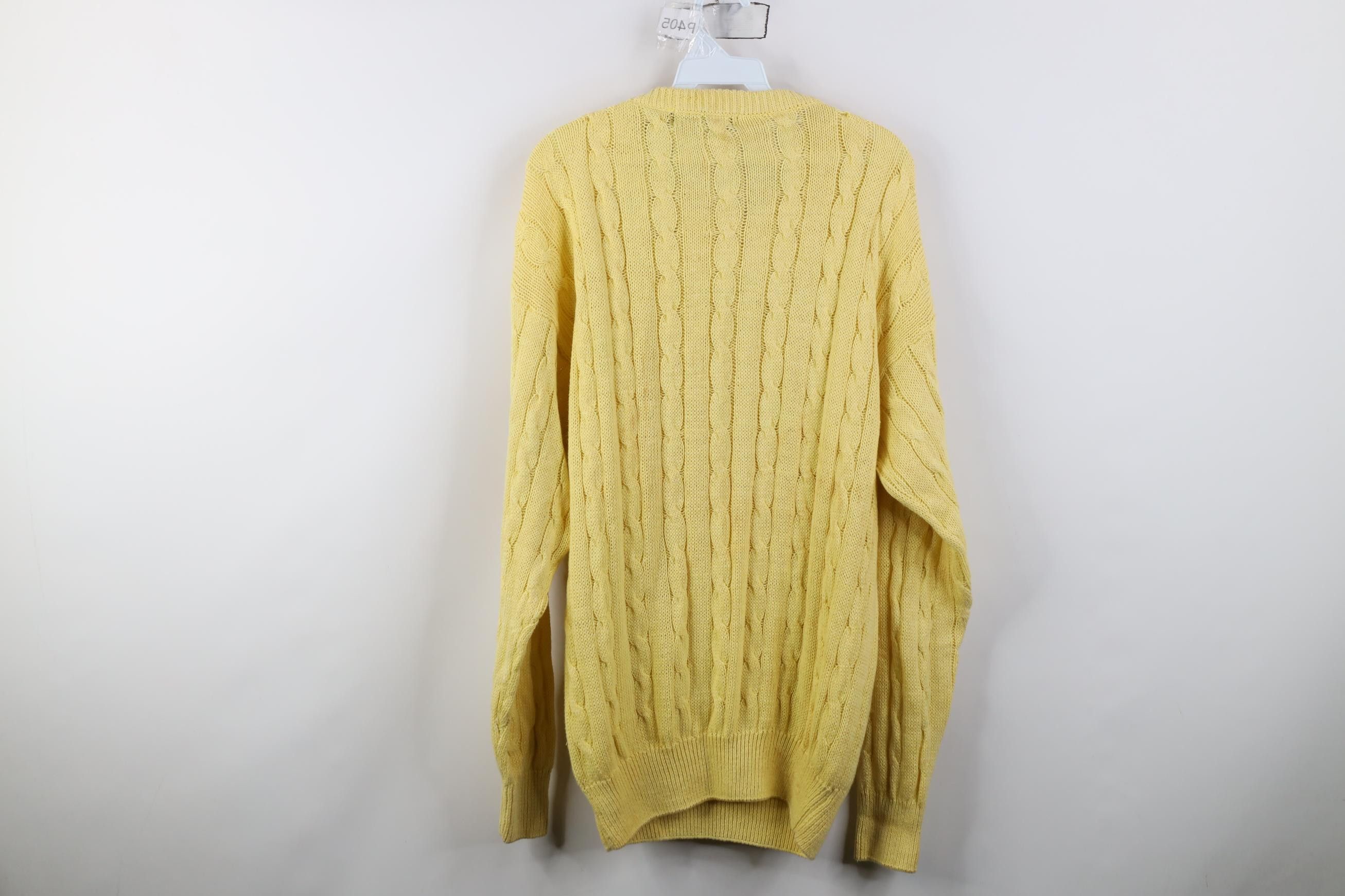 Vintage Deadstock Vintage 80s 90s Streetwear Chunky Cable Sweater Size US L / EU 52-54 / 3 - 12 Thumbnail