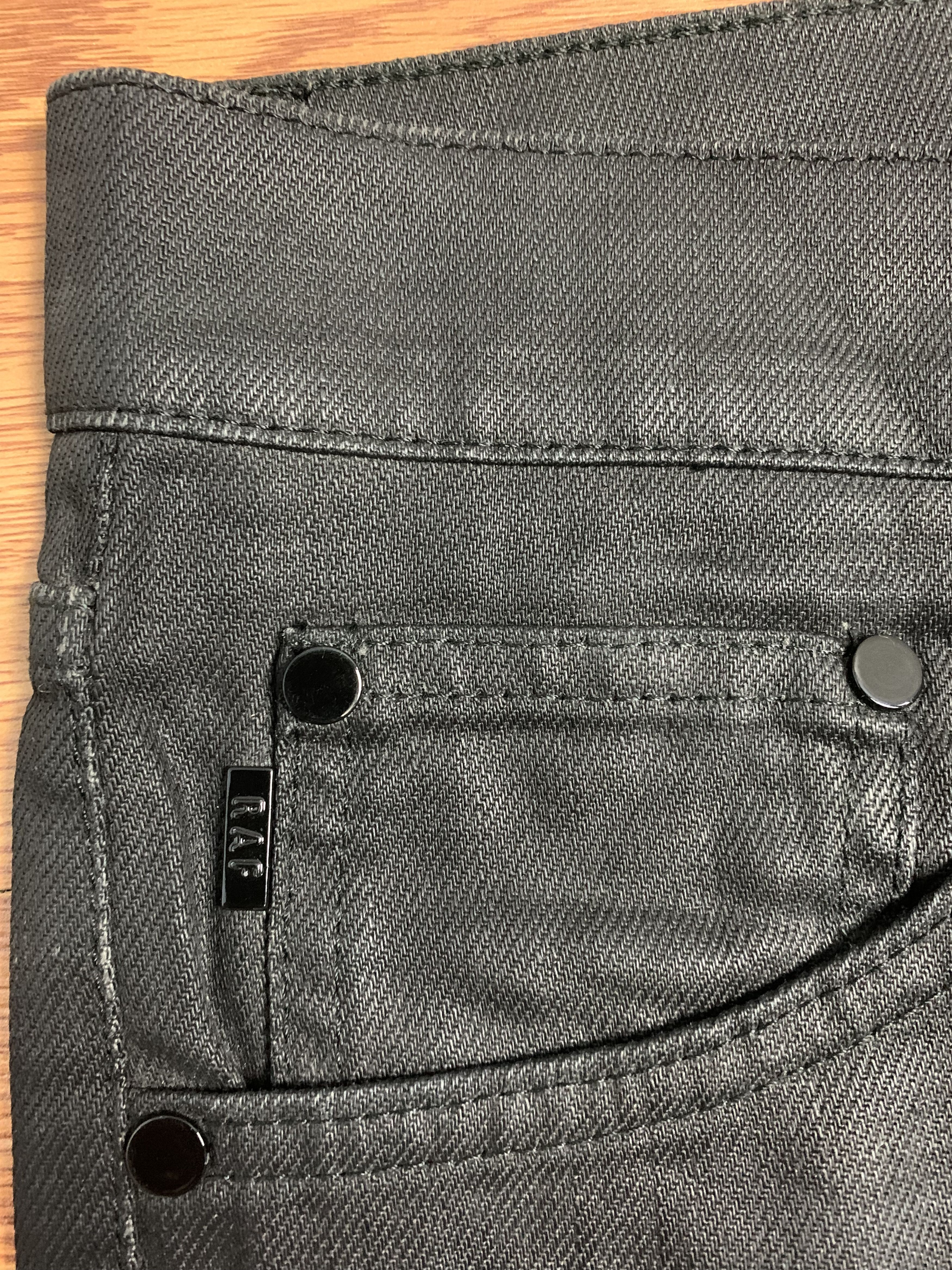 Raf Simons Raf Simons Black Coated Denim Size US 31 - 8 Thumbnail