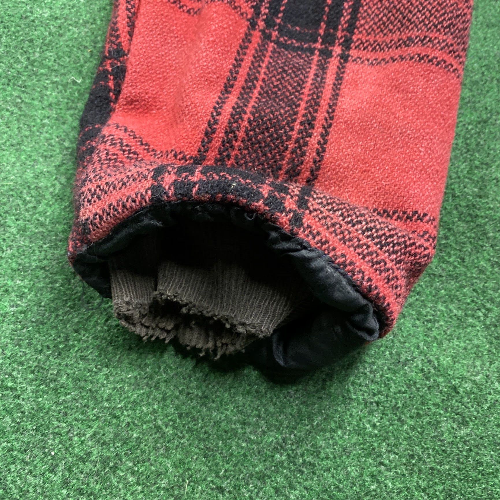 Vintage VINTAGE Heavy Wool Jacket Mens L Red Plaid 50S 60S Insulated Quilted Zip Coat Size US L / EU 52-54 / 3 - 7 Thumbnail