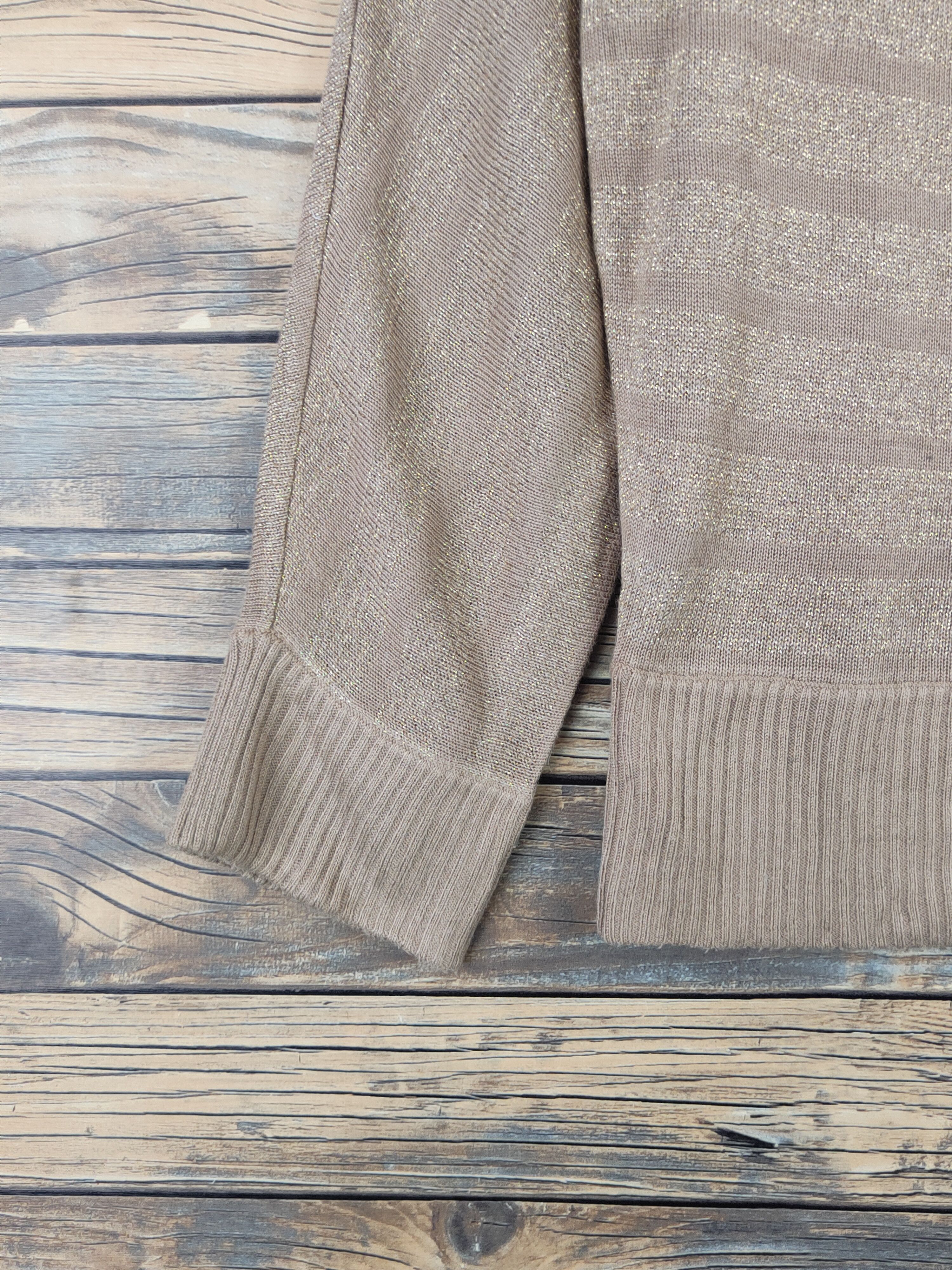 Homespun Knitwear Colza Brown Knitwear Blouses #W1107 Size M / US 6-8 / IT 42-44 - 4 Thumbnail