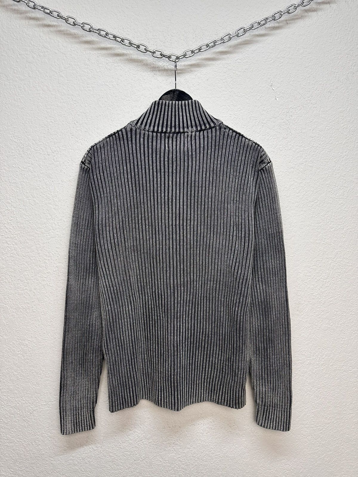 Other Lyjeassion gothic knit halfzip sweater distressed y2k style Size US XL / EU 56 / 4 - 10 Thumbnail