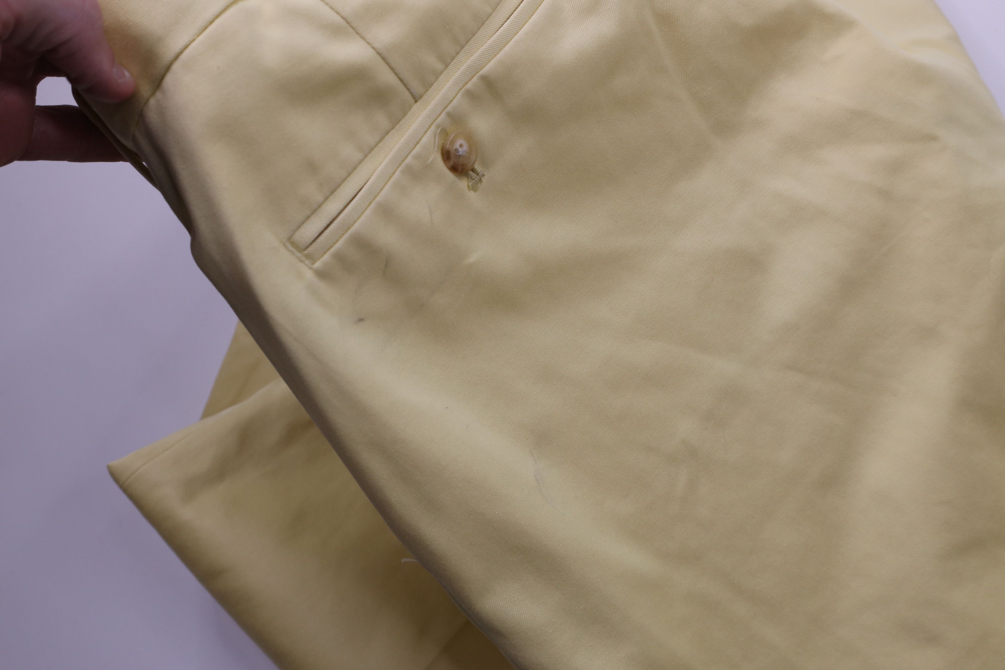 Lands' End × Vintage Vintage 90s Lands End Pleated Cuffed Wide Leg Chino Pants Size US 44 / EU 60 - 10 Thumbnail