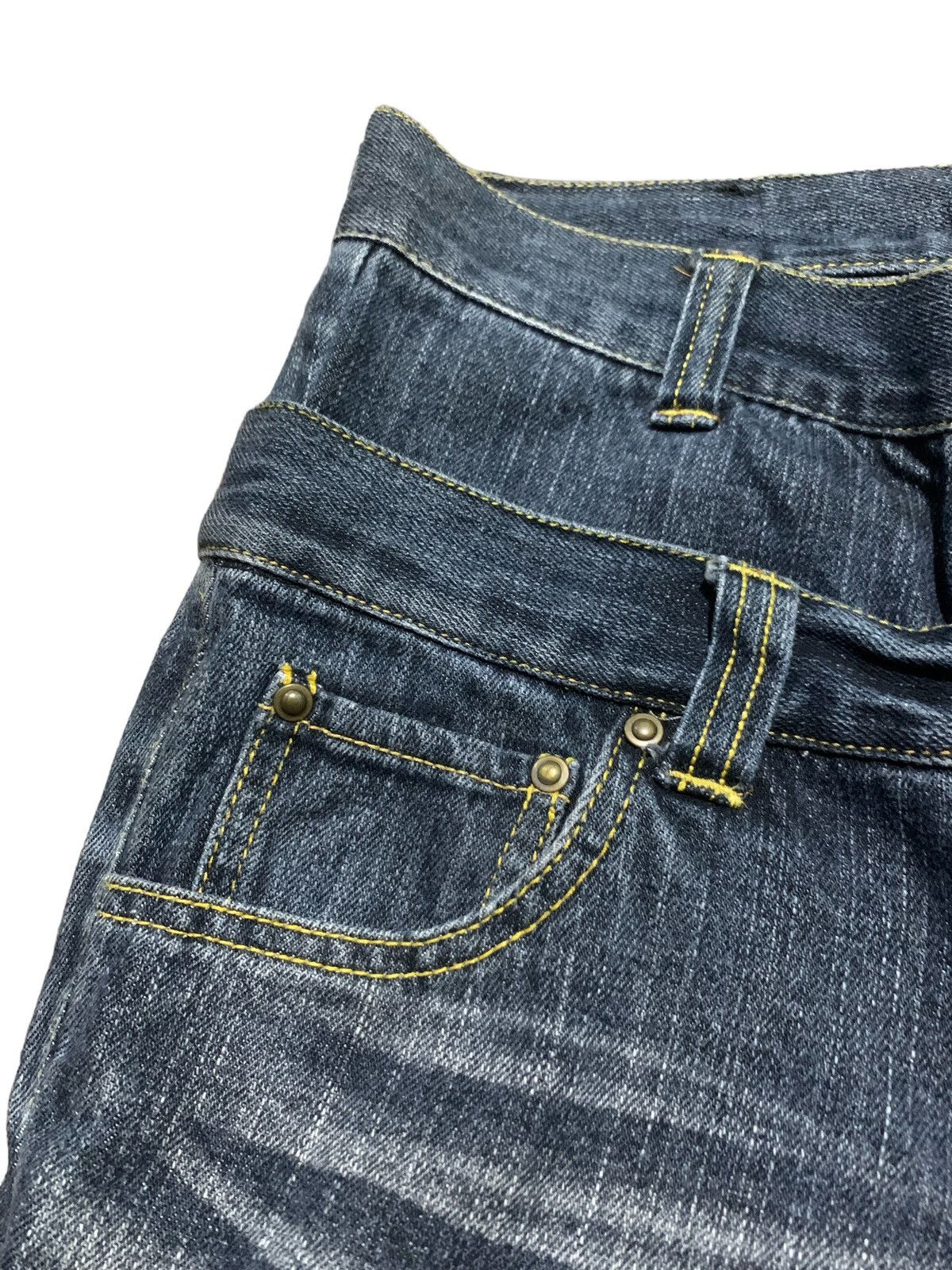 GOSTAR DE FUGA × LOWBOX × Tornado Mart Lowbox double waist 3/4 jeans Size US 30 / EU 46 - 8 Thumbnail