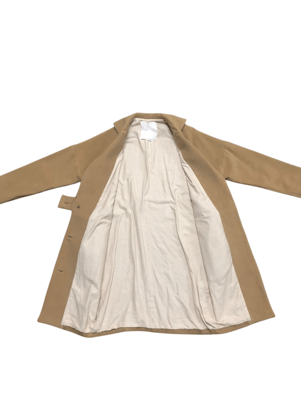 Japanese Brand Inconnue Wool Over Coat Nice Design Size M / US 6-8 / IT 42-44 - 3 Thumbnail