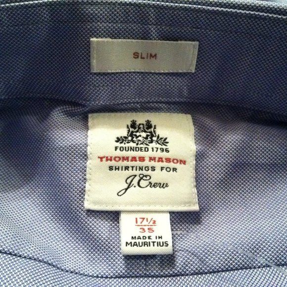 J.Crew J.CREW THOMAS MASON MENS NEW COTTON DRESS SHIRT 17.5/35 Size US XL / EU 56 / 4 - 9 Thumbnail