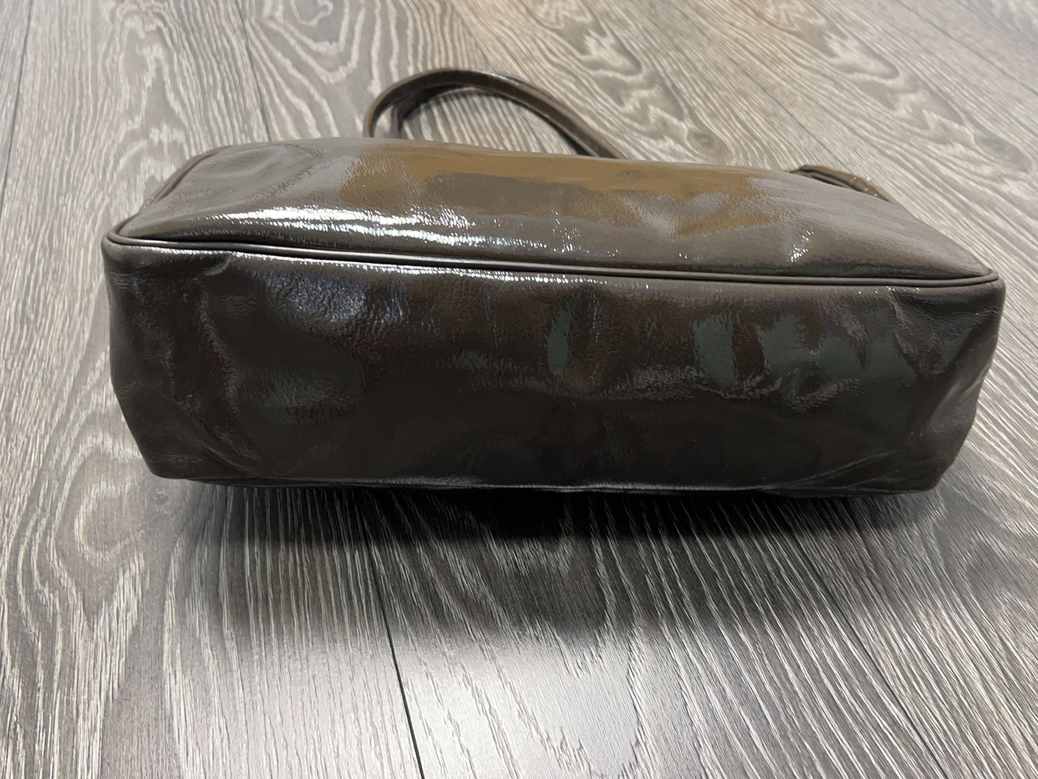 Longchamp Paris Roseau Patent Leather Tote Bag Handle Shoulder Bag Size ONE SIZE - 4 Thumbnail