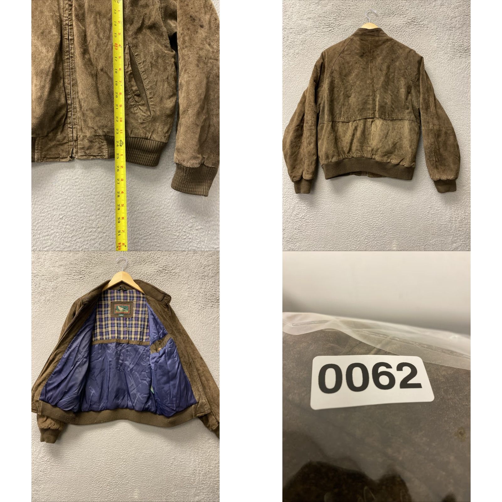 Vintage Field & Stream Men's Bomber Jacket M Suede Leather Brown Lined /0062 Size US M / EU 48-50 / 2 - 8 Thumbnail