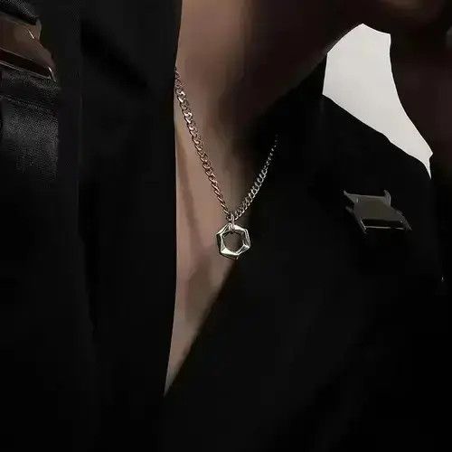 VIBE Steel Cuban Chain Necklace Size ONE SIZE - 5 Thumbnail