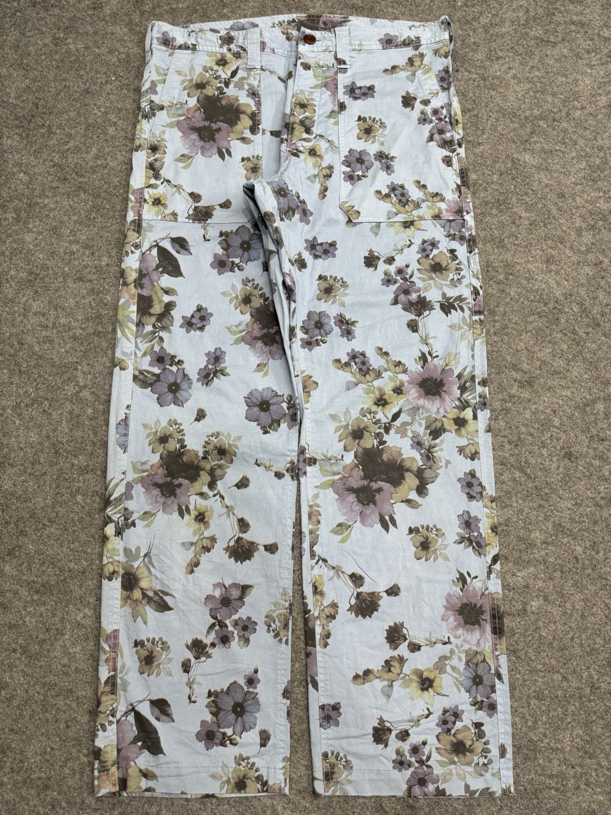 Ts(S) 💥Floral Style💥Archival ts(s) Light Baker Pant F588 Size US 35 - 17 Thumbnail