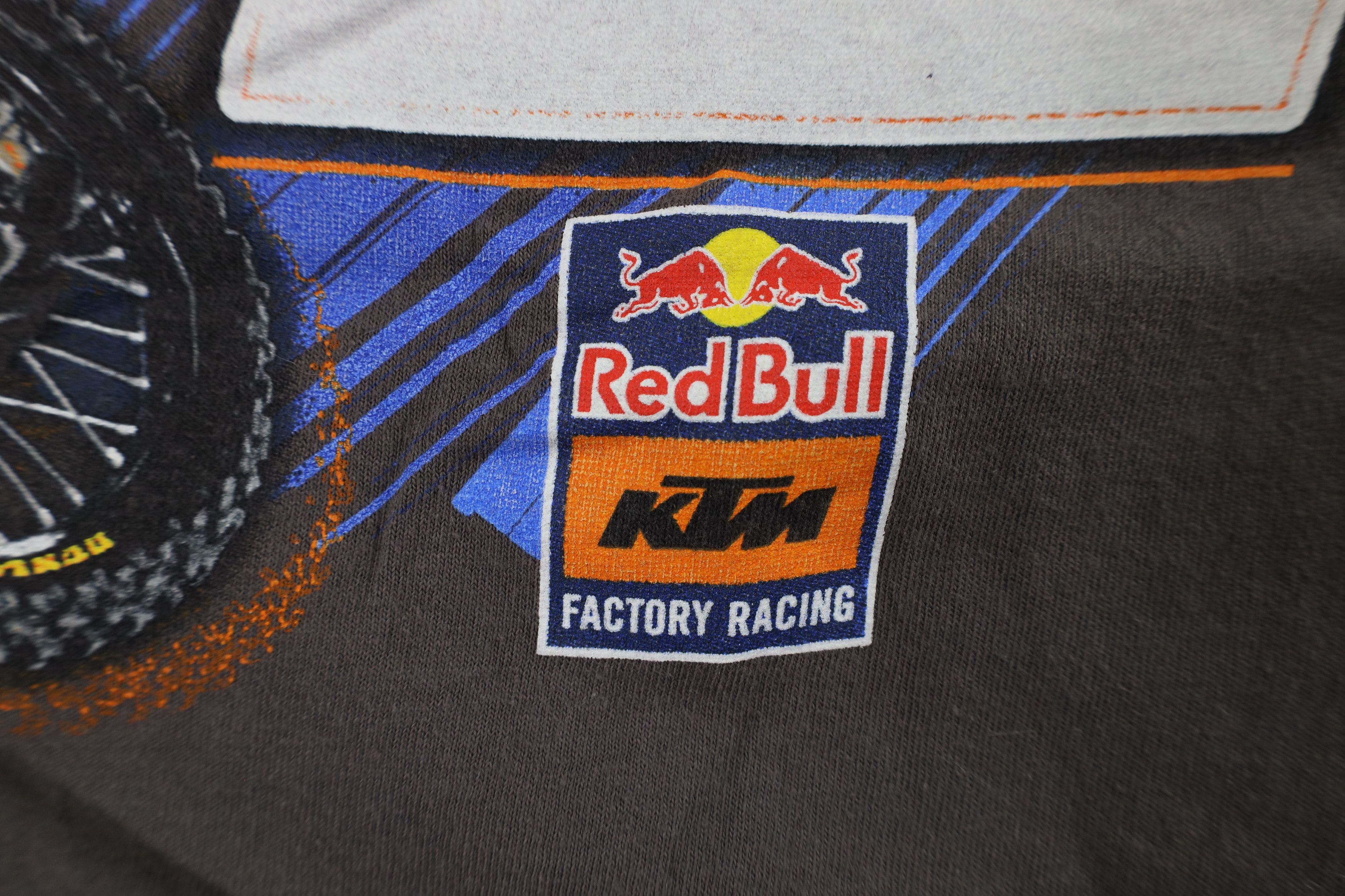 Vintage Red Bull KTM Factory Racing Webb Motocross T-Shirt Gray Size US M / EU 48-50 / 2 - 6 Thumbnail