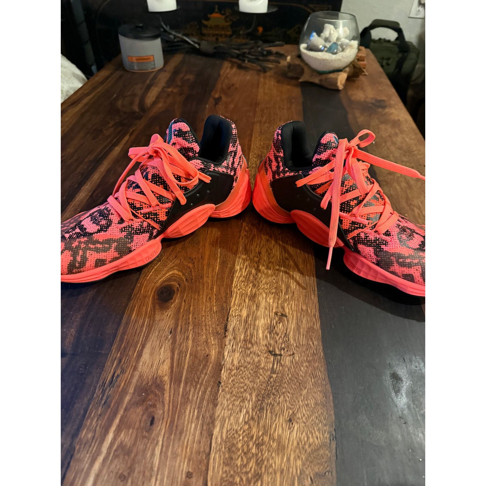 Adidas Adidas Harden Vol 4 Signal Coral Basketball Shoes Men's 7.5 Size US 7.5 / EU 40-41 - 6 Thumbnail