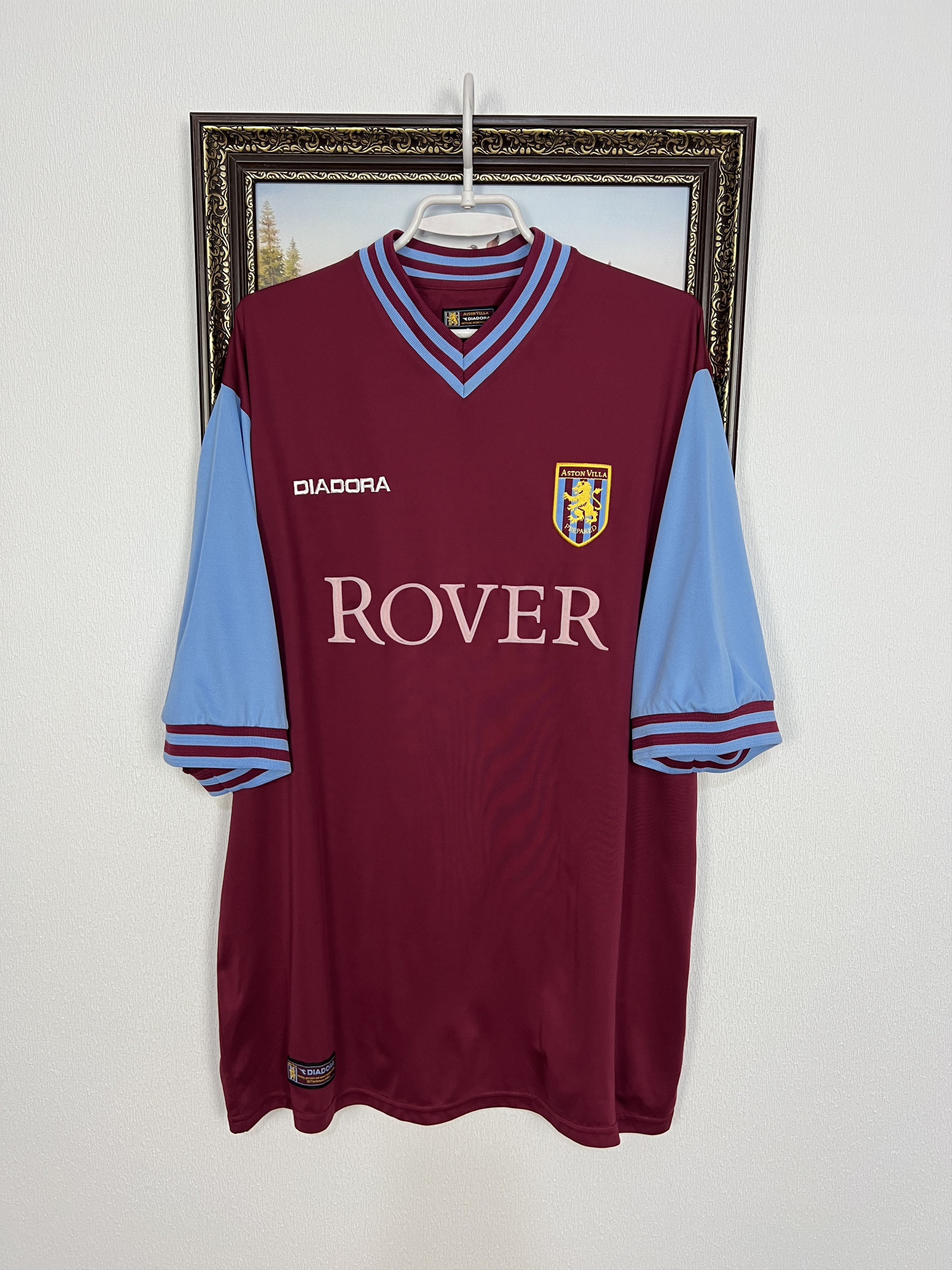 Aston Villa football shirt 2002 Soccer Diadora Jersey Trikot