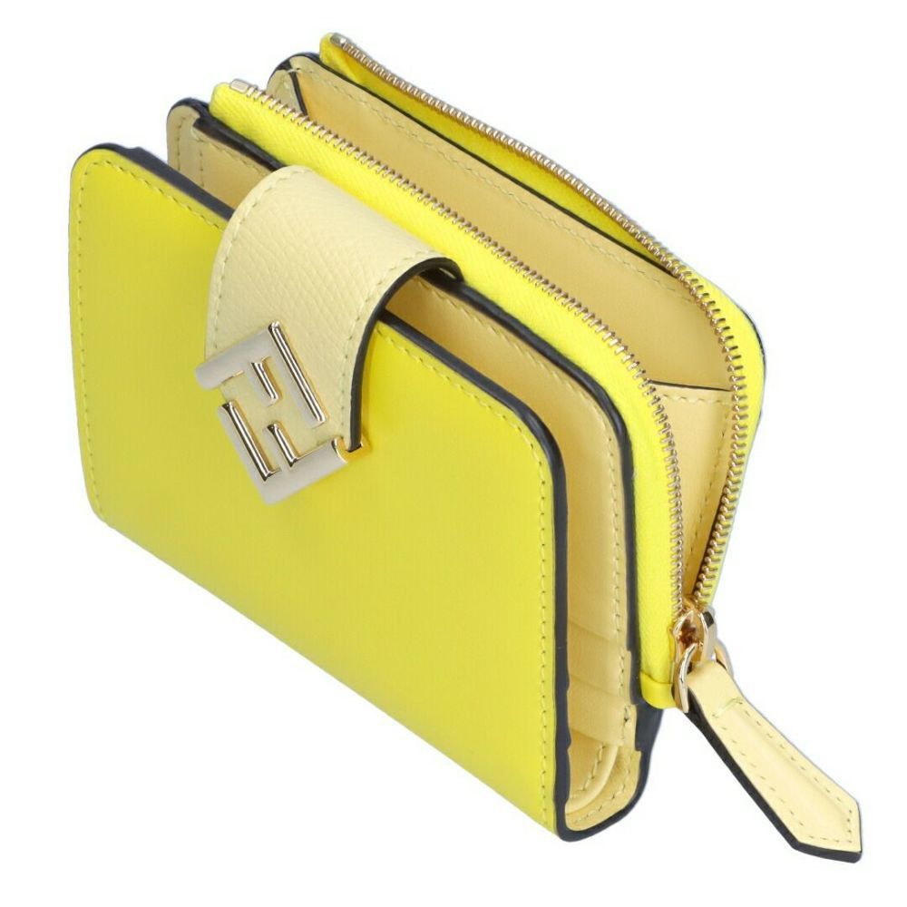 Fendi o1s1wg111125 Size: OS/ Ff Diamonds Wallet in Yellow Size ONE SIZE - 5 Thumbnail