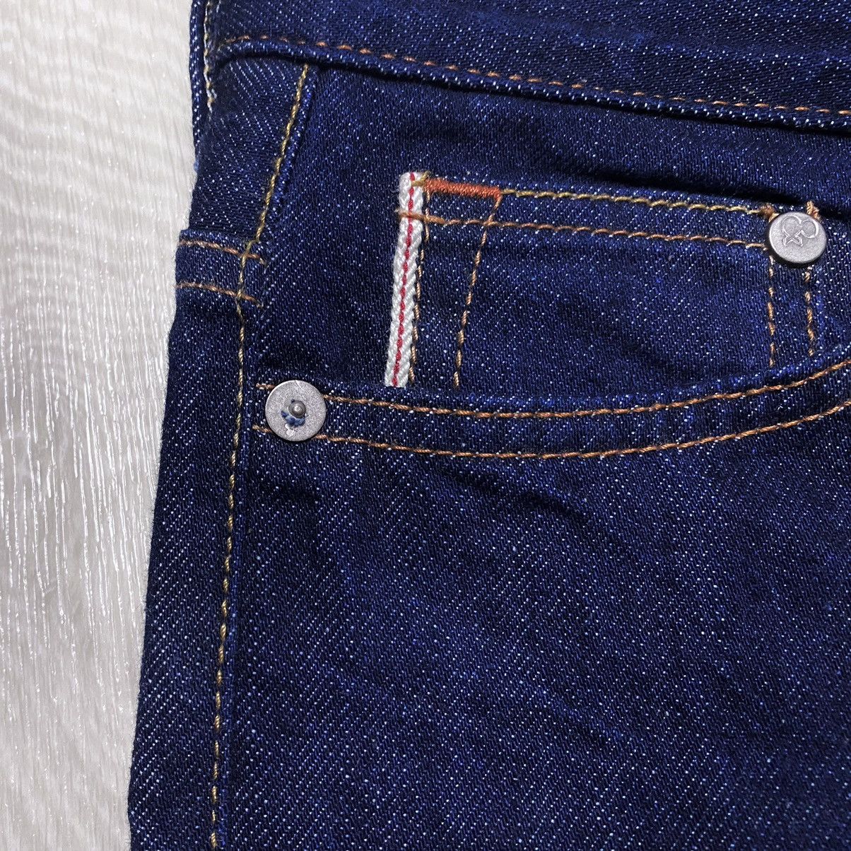H&M H&M Navy Selvedge Selvage Slim Regular Waist Denim Jeans Size US 29 - 7 Thumbnail