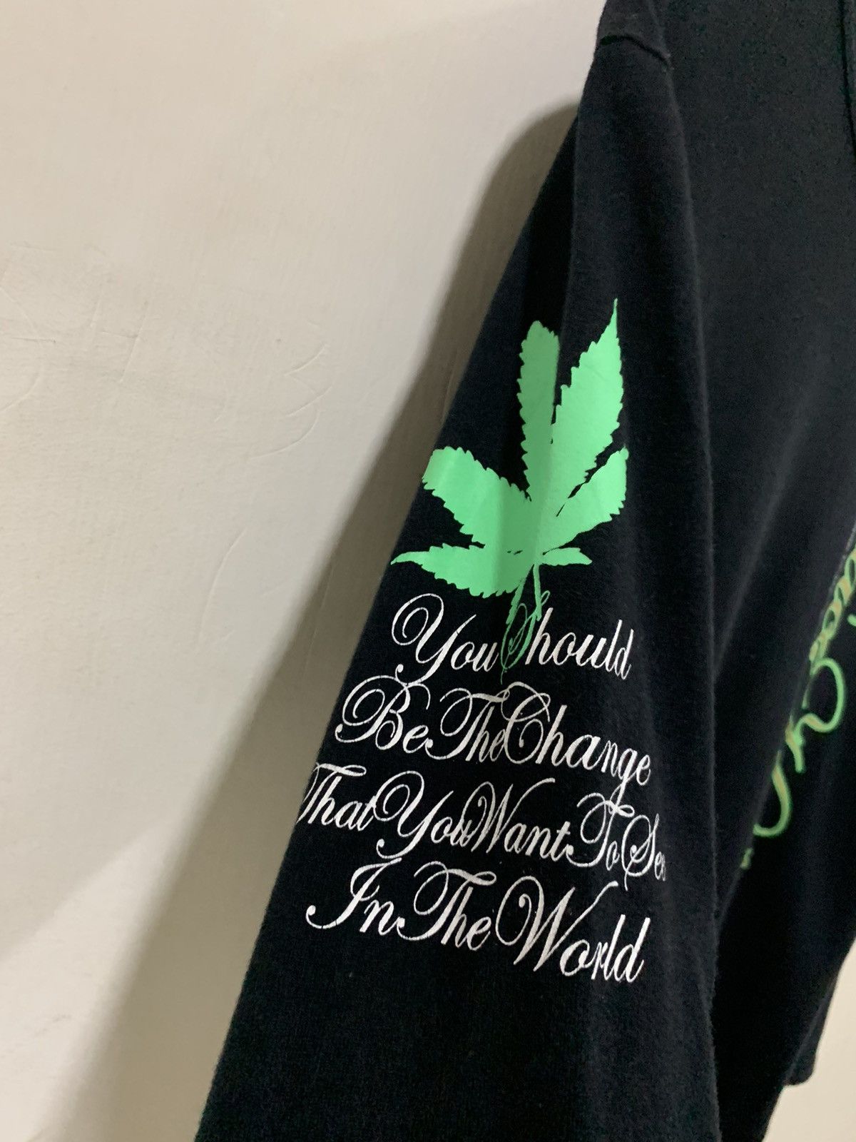 If Six Was Nine Peace Keeping Marijuana Printed Black L Size US L / EU 52-54 / 3 - 7 Thumbnail