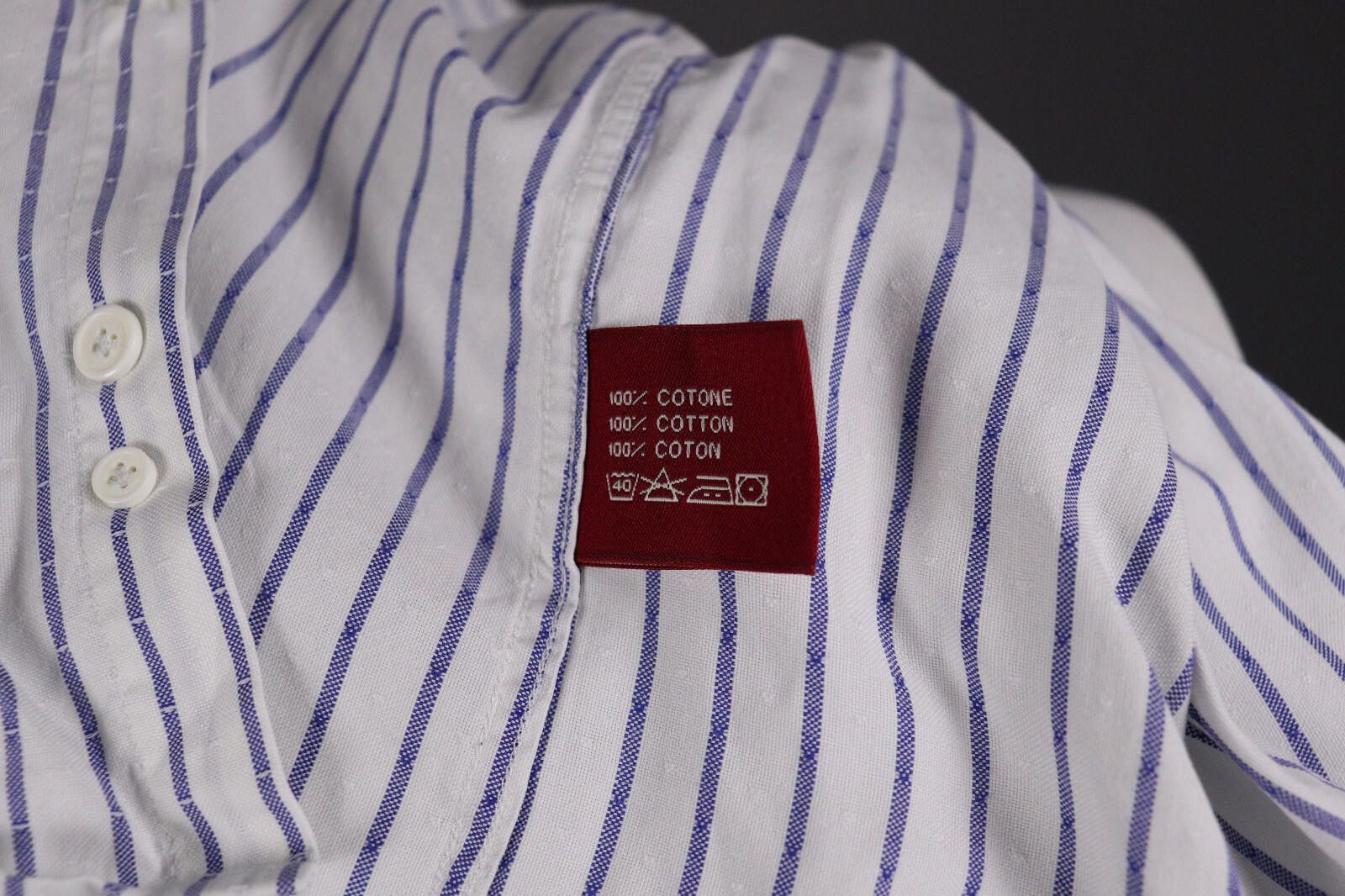 Designer Boggi Milano New Classic Custom Fit Stripe Shirt Size XL Size US XL / EU 56 / 4 - 11 Thumbnail