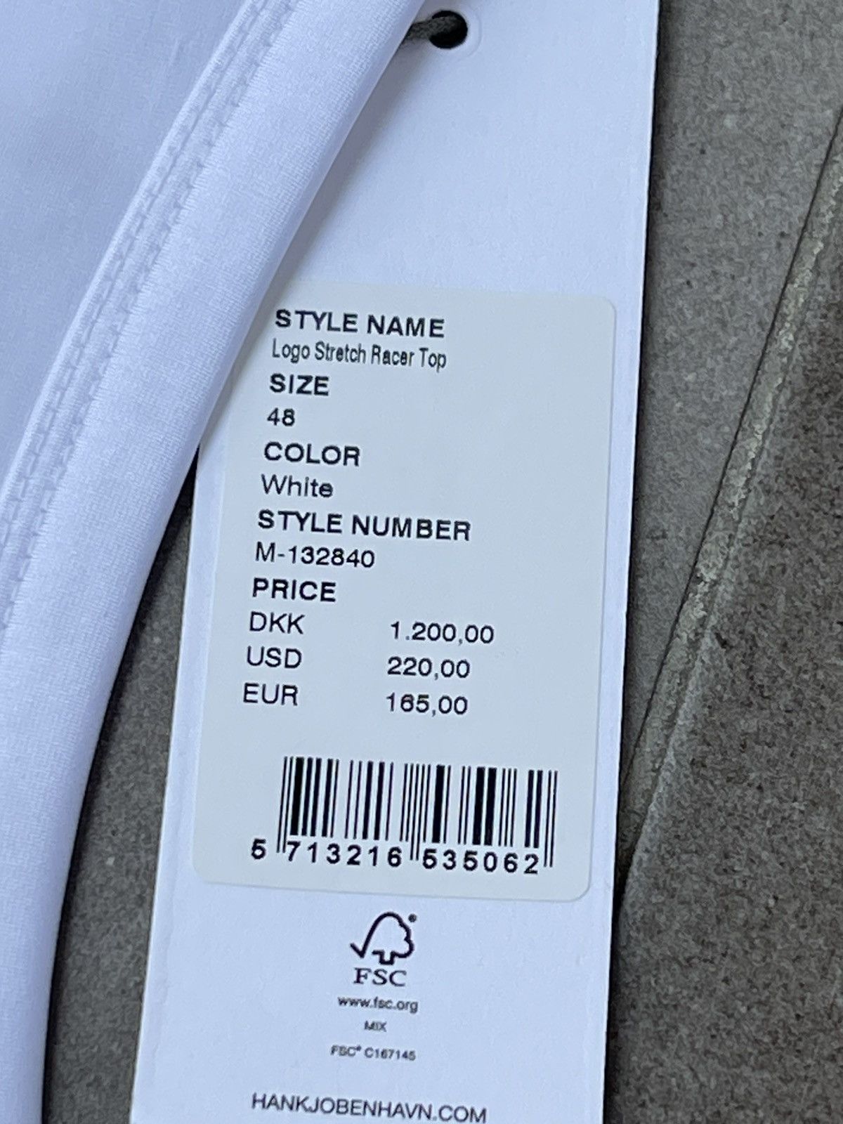 Han Kjobenhavn !DS! SS23 Han Kjobenhavn Logo Stretch White Racer Top Size US M / EU 48-50 / 2 - 21 Thumbnail