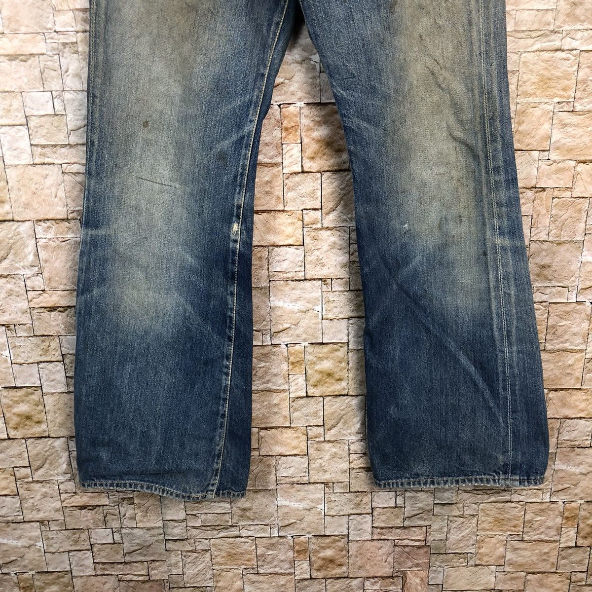 Big John Big John selvedge vintage Blue Distressed Denim Pants #A345 Size US 31 - 7 Thumbnail