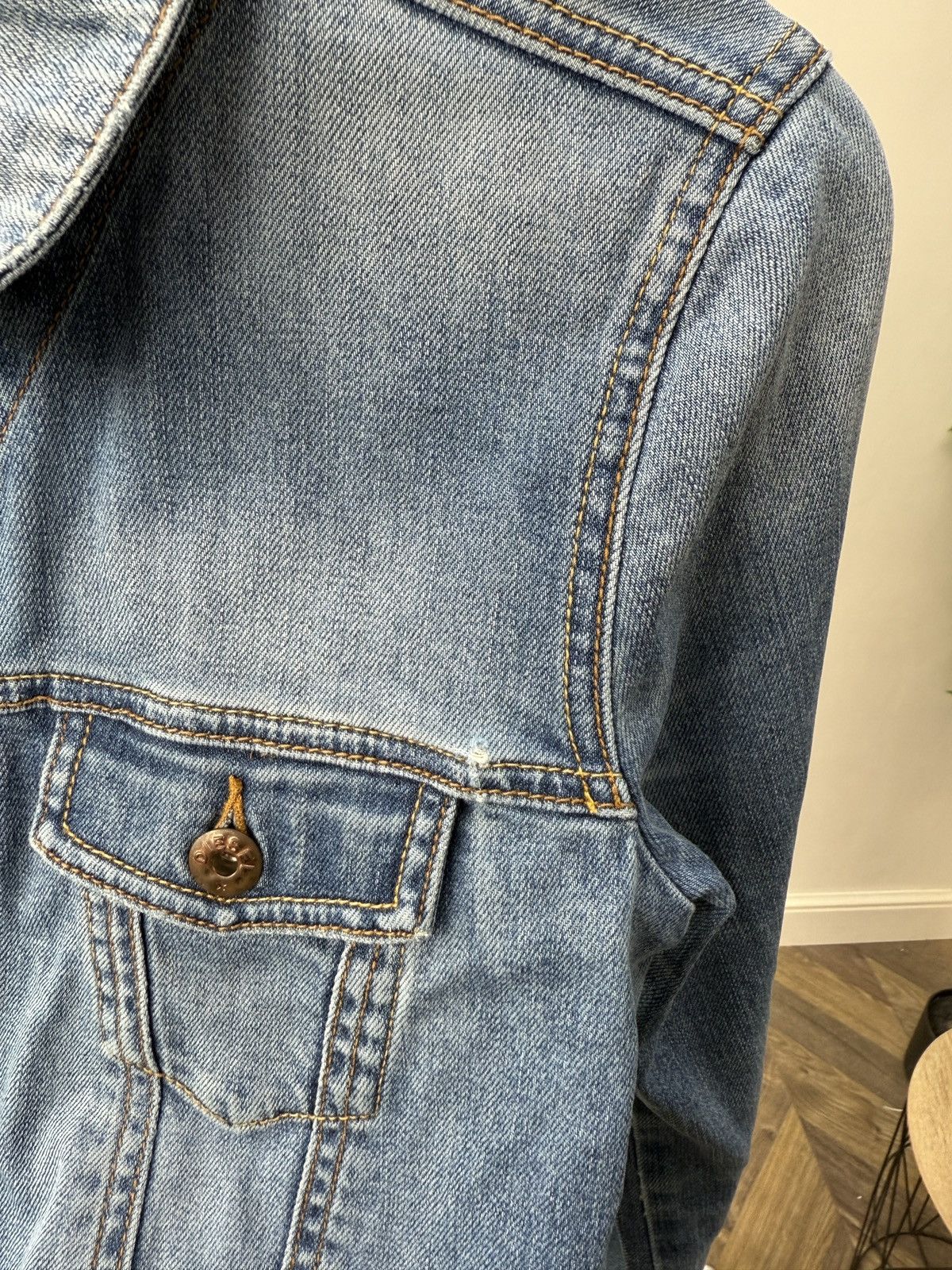 Diesel Vintage Diesel Denim Jacket Cropped Blue Trucker Jean Jacket Size S / US 4 / IT 40 - 10 Thumbnail