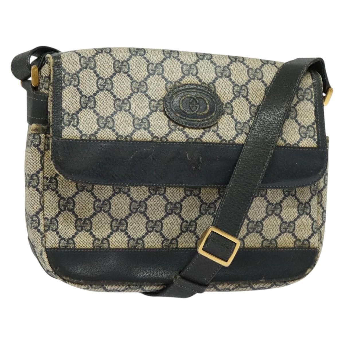Gucci GUCCI GG Supreme Shoulder Bag Pvc Navy Gold Size ONE SIZE - 1 Thumbnail