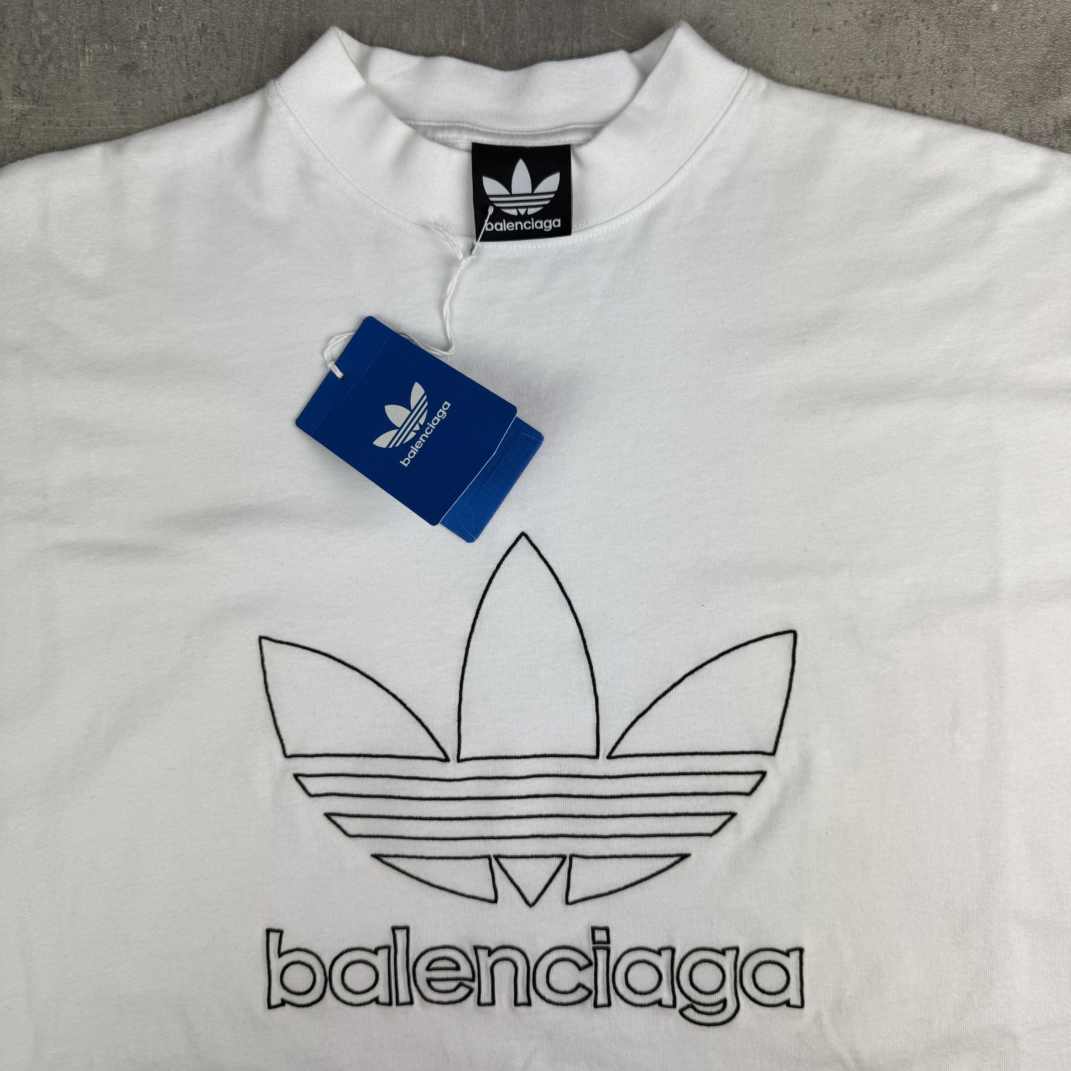 Adidas × Balenciaga BALENCIAGA x ADIDAS Logo Oversized T-Shirt Size US L / EU 52-54 / 3 - 6 Thumbnail