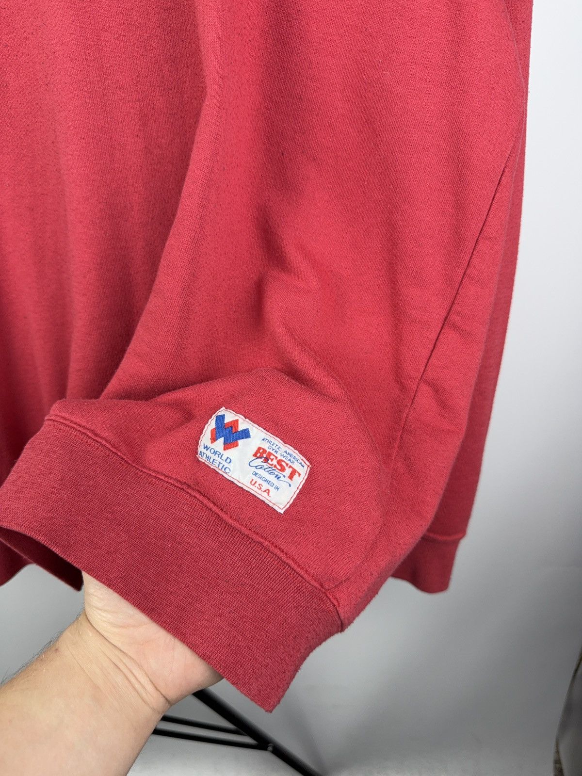 Vintage Vintage 90s World Athletic USA Blank Sweatshirt Size US XL / EU 56 / 4 - 3 Thumbnail