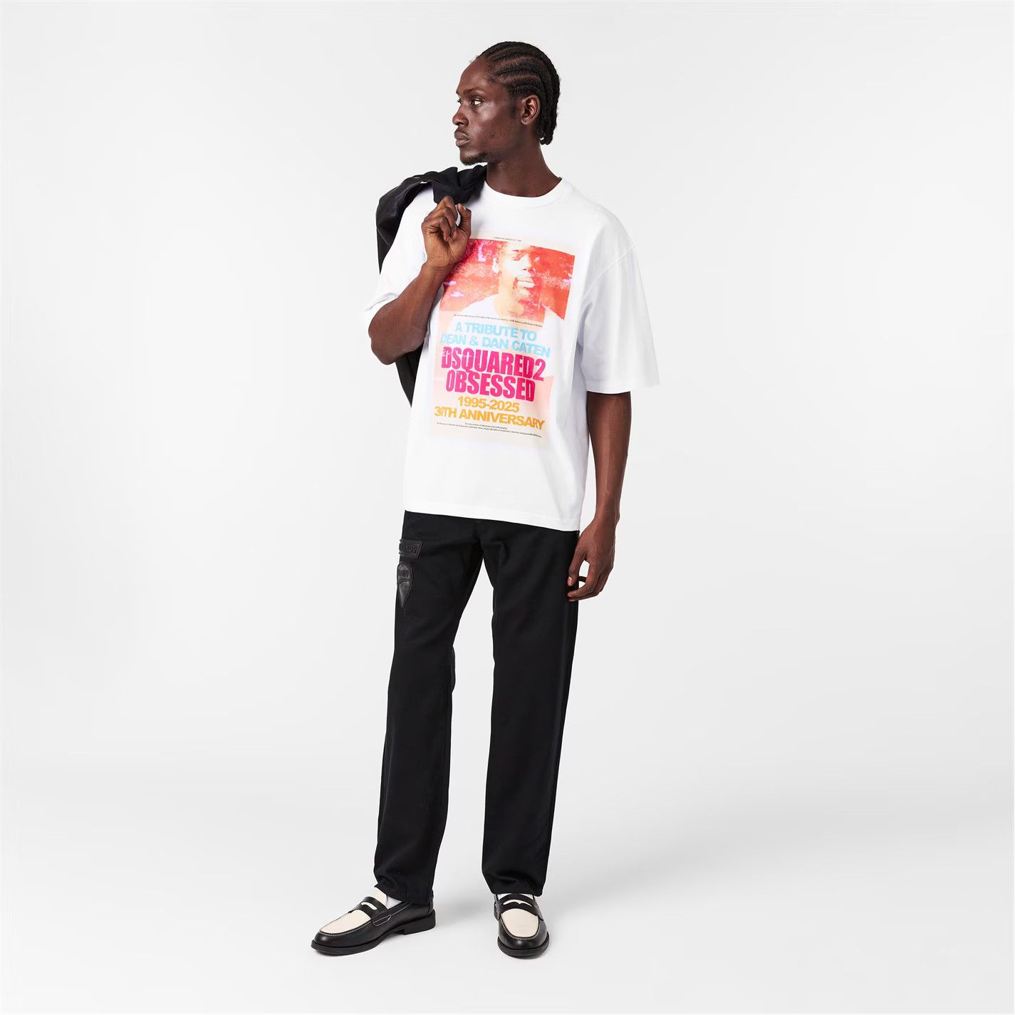 Dsquared2 o1g2r1mq0426 Oversized T-Shirt in White Size US XL / EU 56 / 4 - 6 Thumbnail