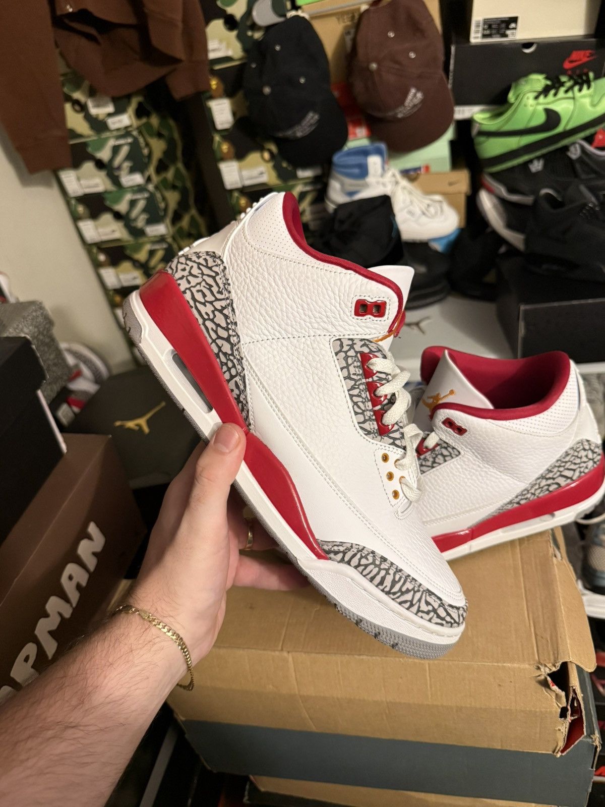Jordan retro 3 cardinal sz 11.5