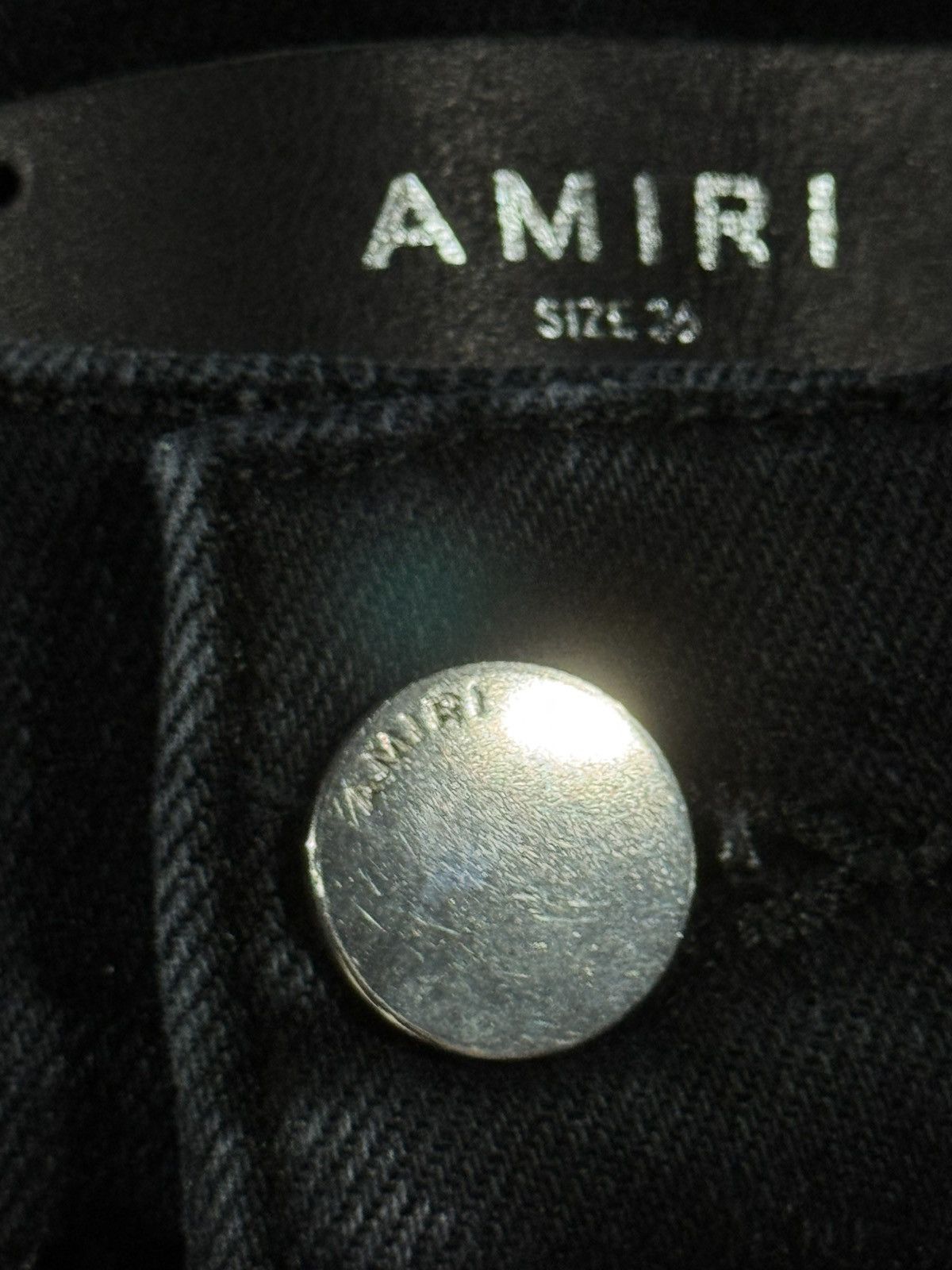 Amiri Amiri Faded Black Stacked Denim Jeans 36x34 Size US 36 / EU 52 - 3 Thumbnail