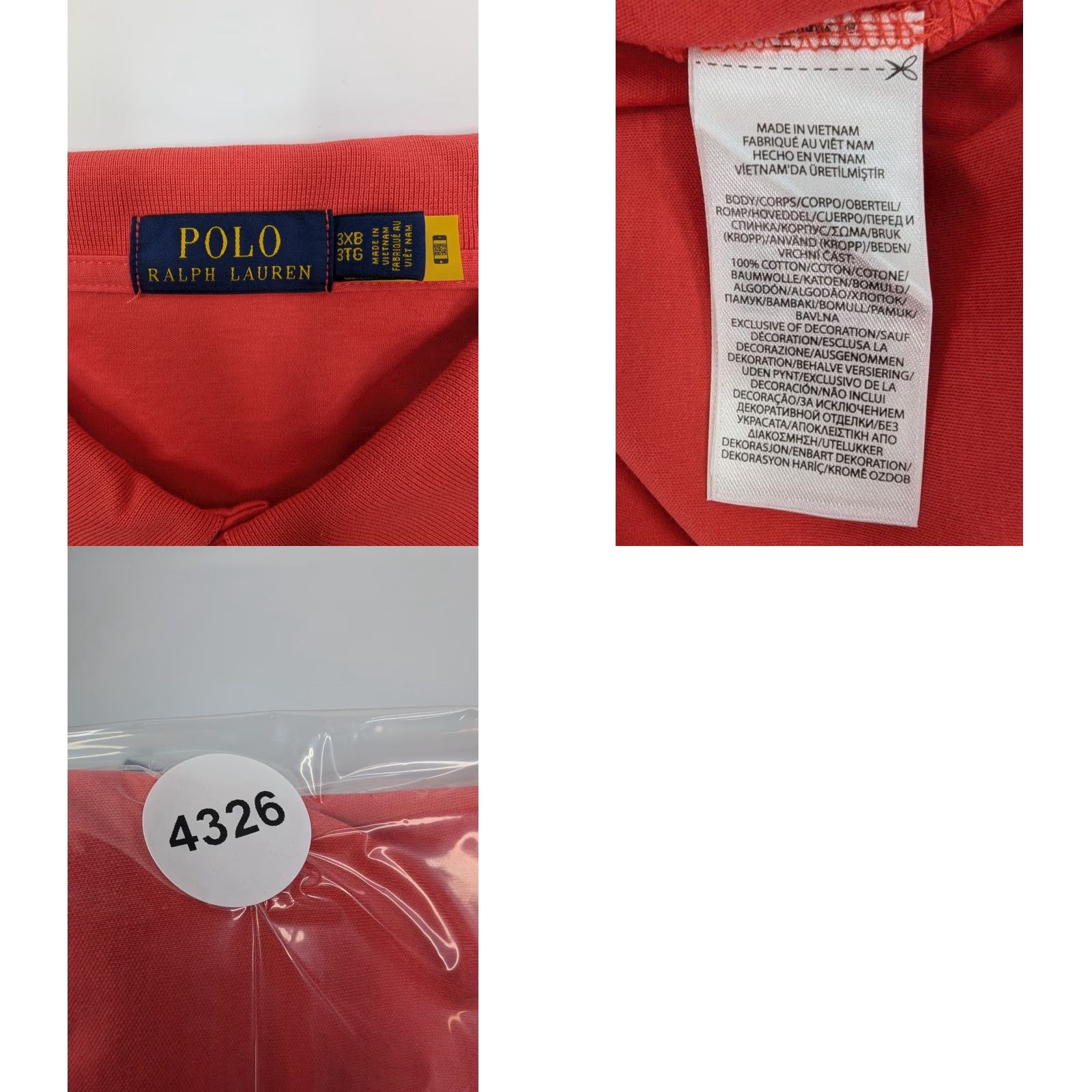 Polo Ralph Lauren **Red Big 3X Polo Ralph Lauren Men's Collared Shirt** User: **Red Polo Ralph Lauren Men's Big 3X Collared Shirt** Size US XXL / EU 58 / 5 - 8 Thumbnail